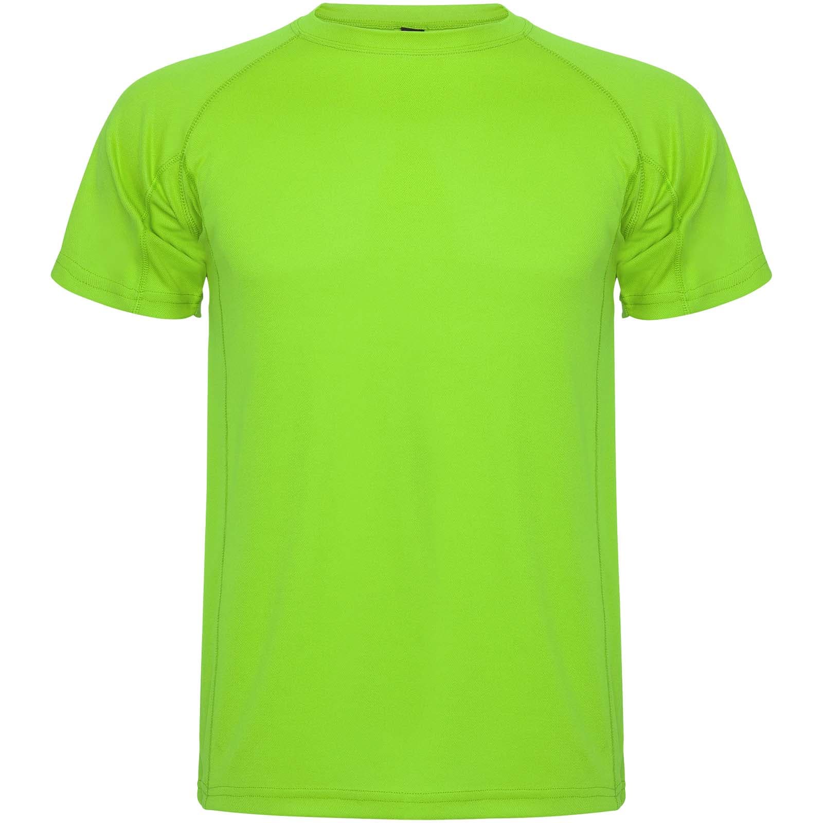 T-shirt de sport de 150 g/m² Montecarlo maille piquée à manches courtes pour homme coloris Citron vert