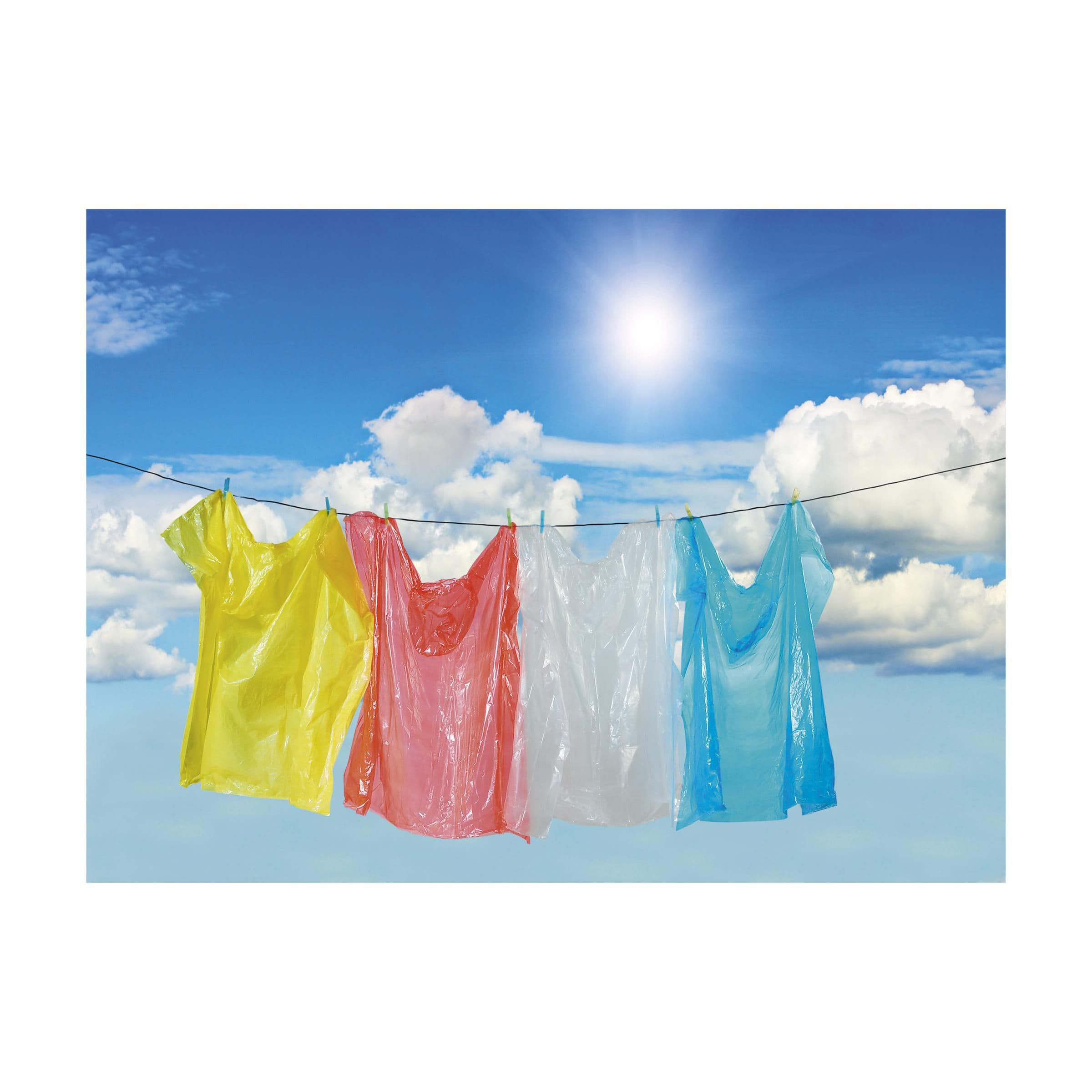 Veste de pluie transparente en situation