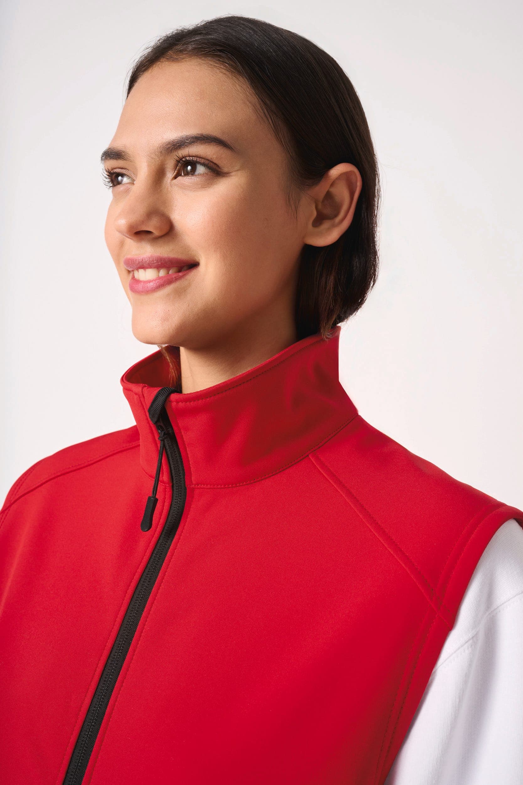 Bodywarmer softshell 2 couches unisexe en situation