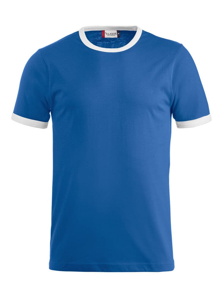 Clique Nome T-shirt coloris Bleu roi / Blanc