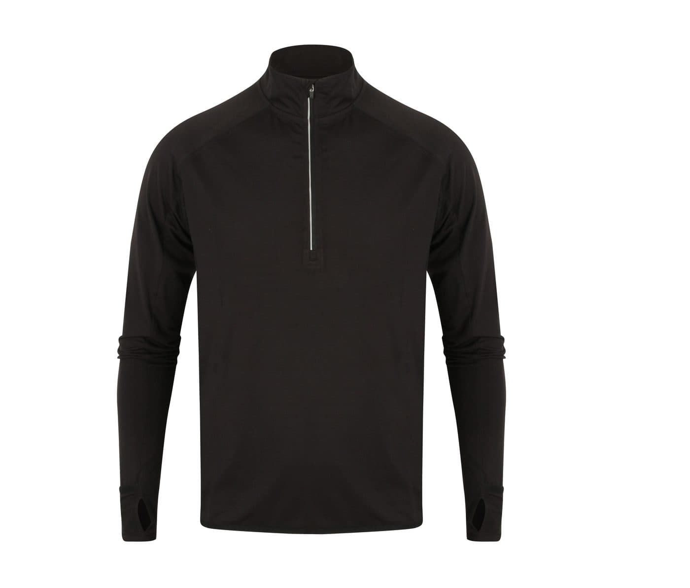 LONG SLEEVED 1/4 ZIP TOP coloris Noir