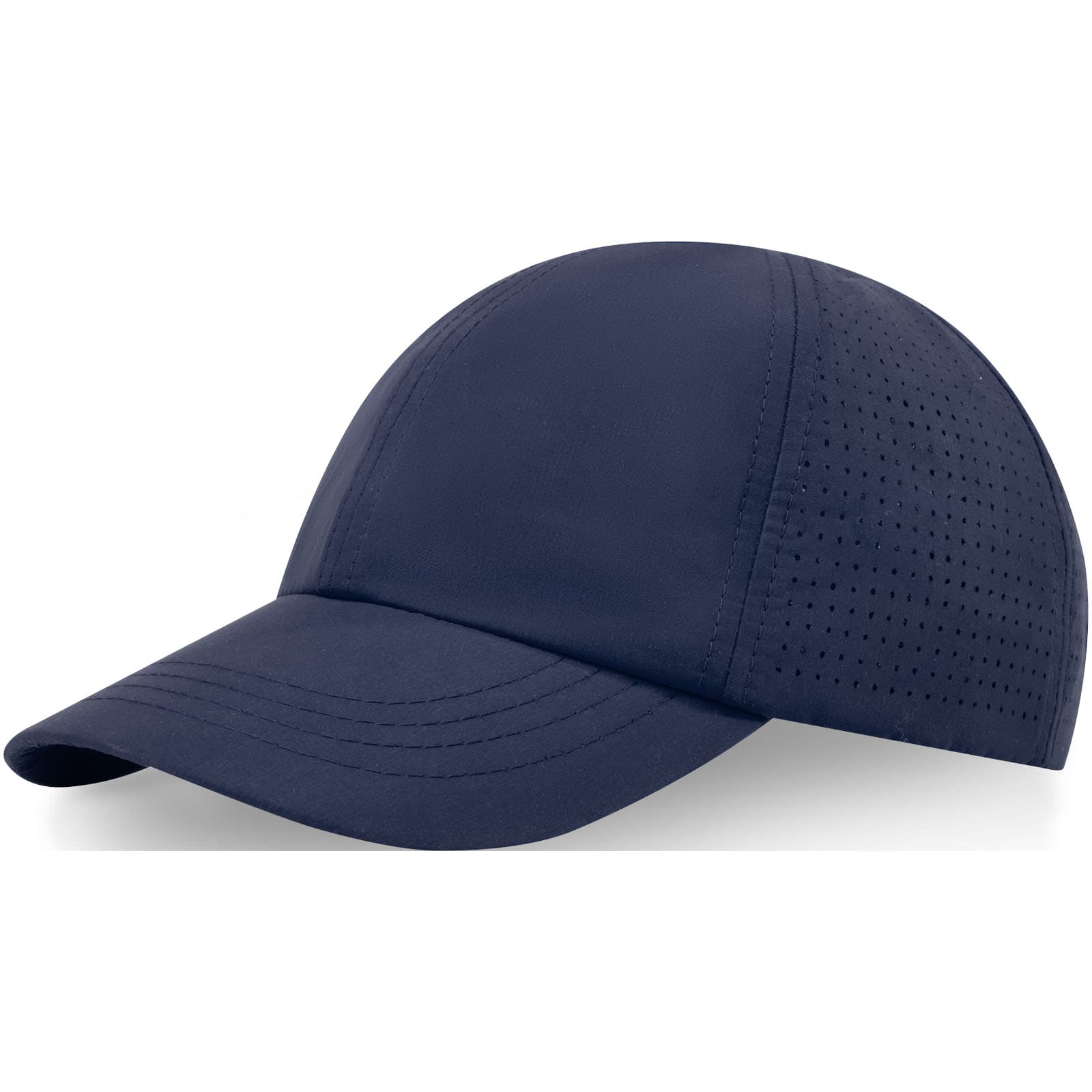 Casquette 6 panneaux de 110 g/m² Mica GRS recyclée ajustée coloris Marine