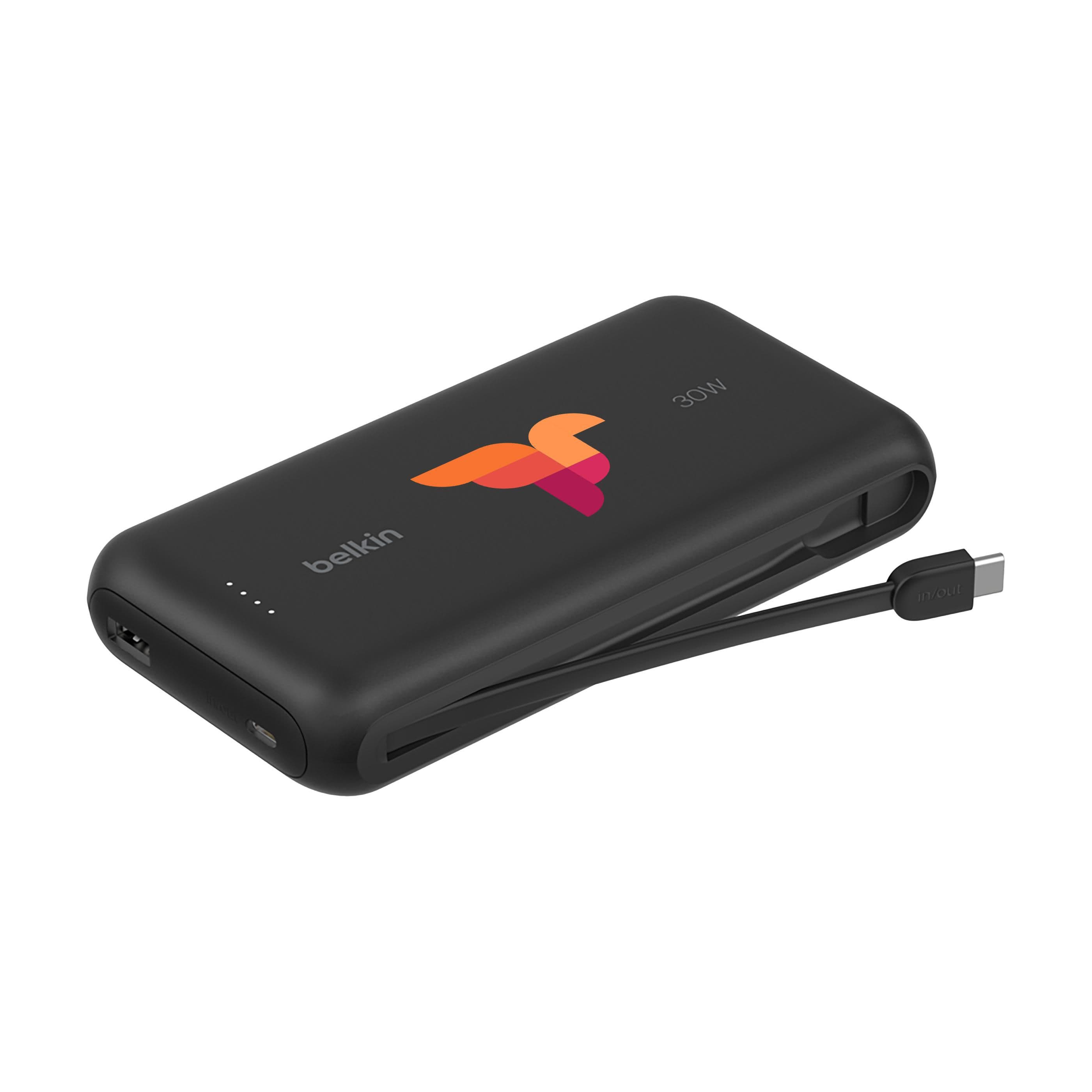 Banque d'énergie Belkin BoostCharge 20K câble intégré