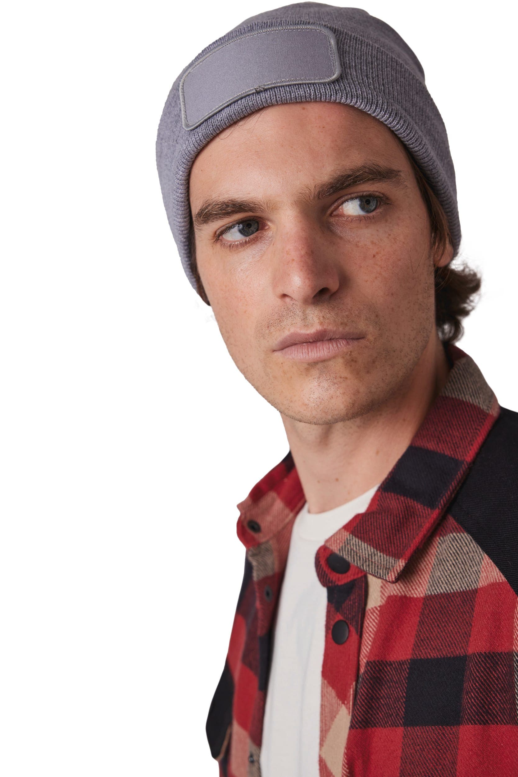 Bonnet recyclé avec patch en situation