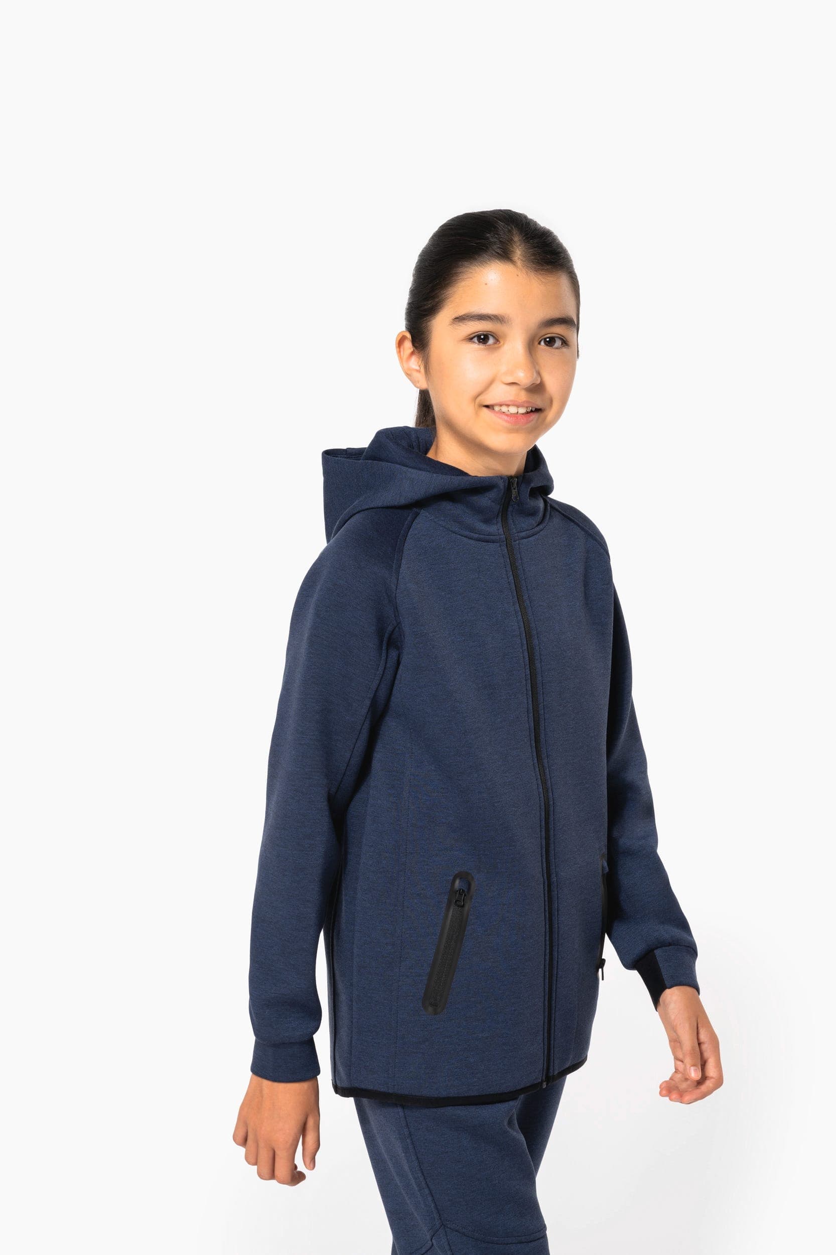 Veste à capuche performance enfant en situation