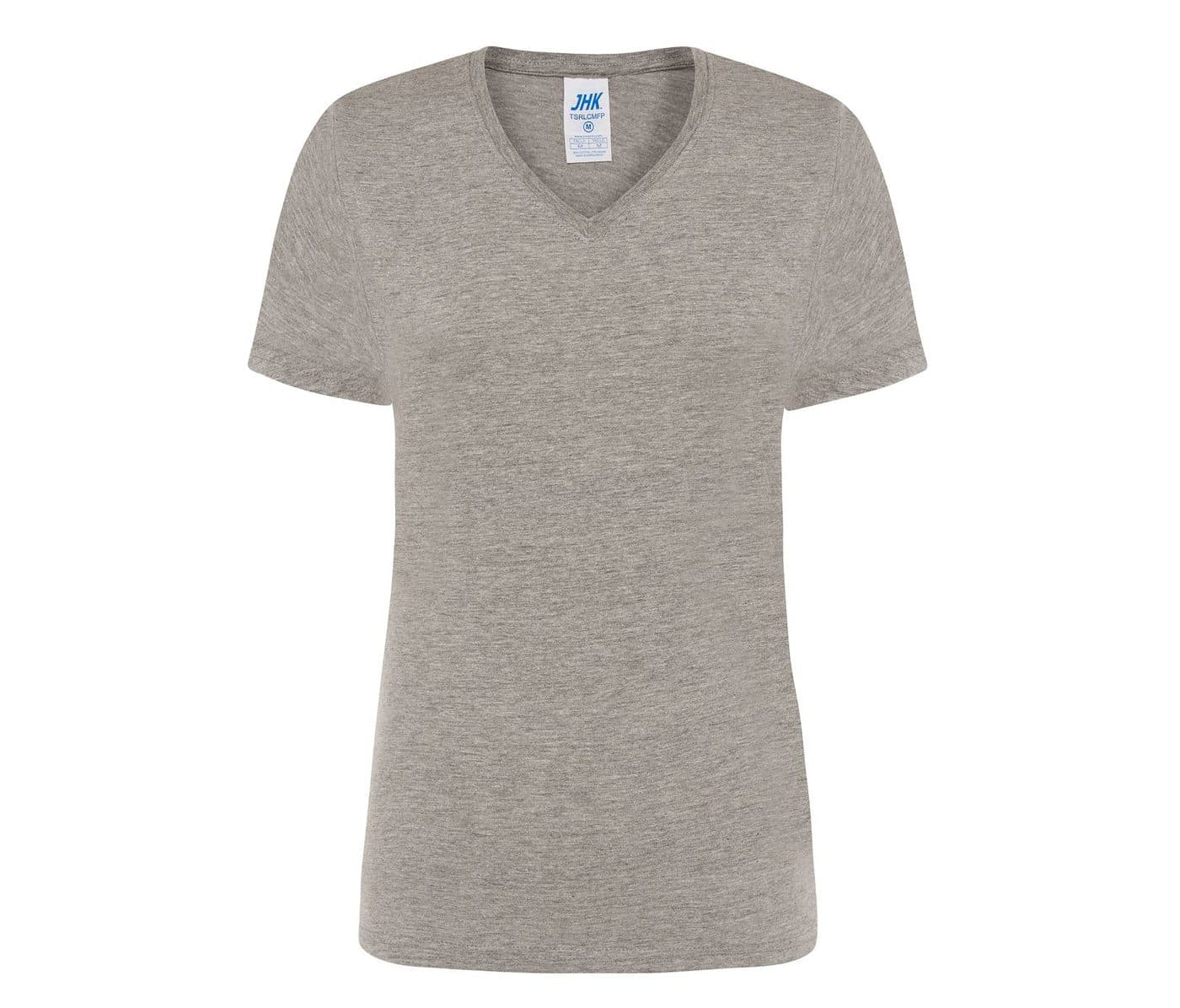 REGULAR LADY COMFORT V-NECK coloris Gris chiné