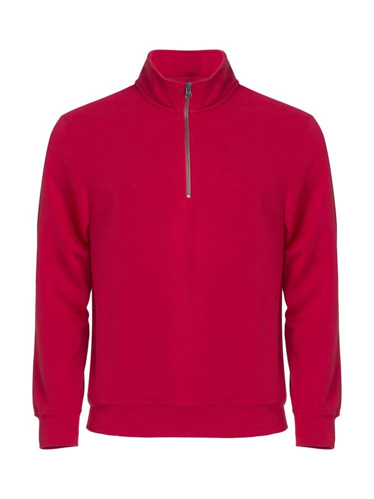 Clique Basic Half Zip coloris Rouge