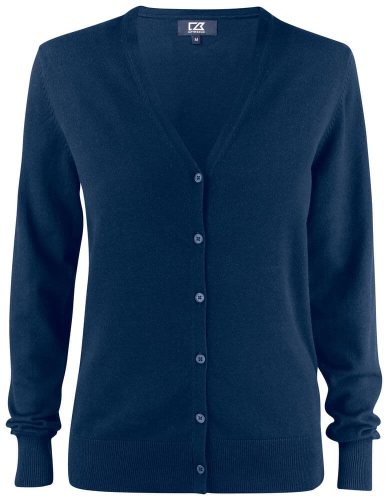 Cardigan Cutter & Buck Oakville femme coloris Marine foncé