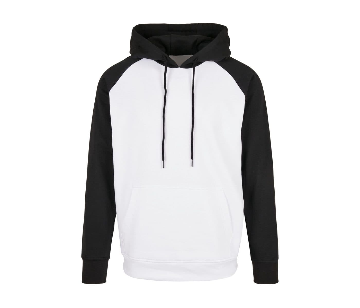 BASIC RAGLAN HOODY coloris Blanc / Noir