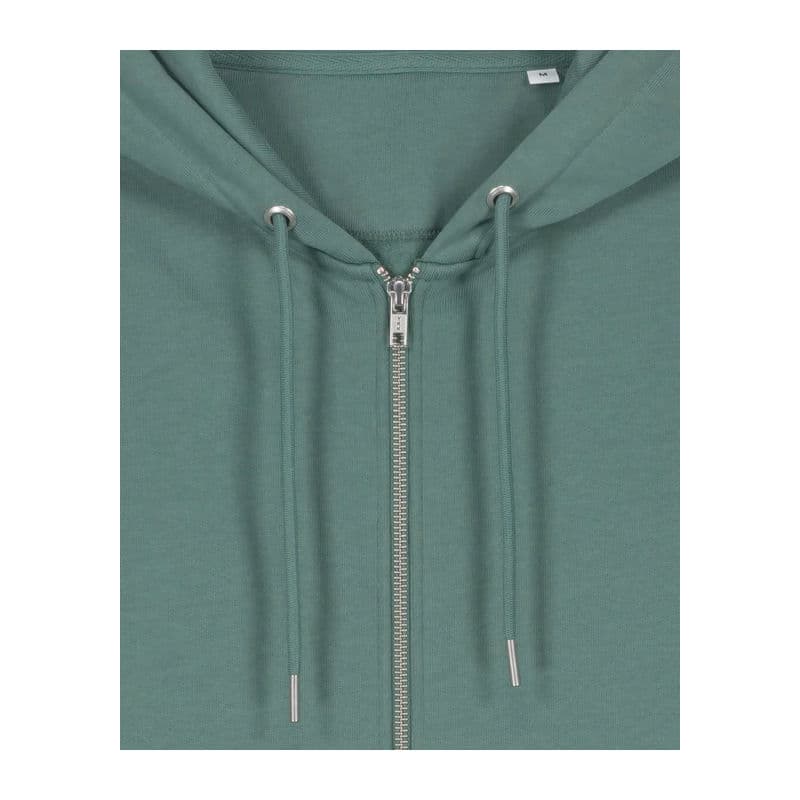 Cultivator 2.0 unisex zip-thru hoodie  coloris Vert Bay