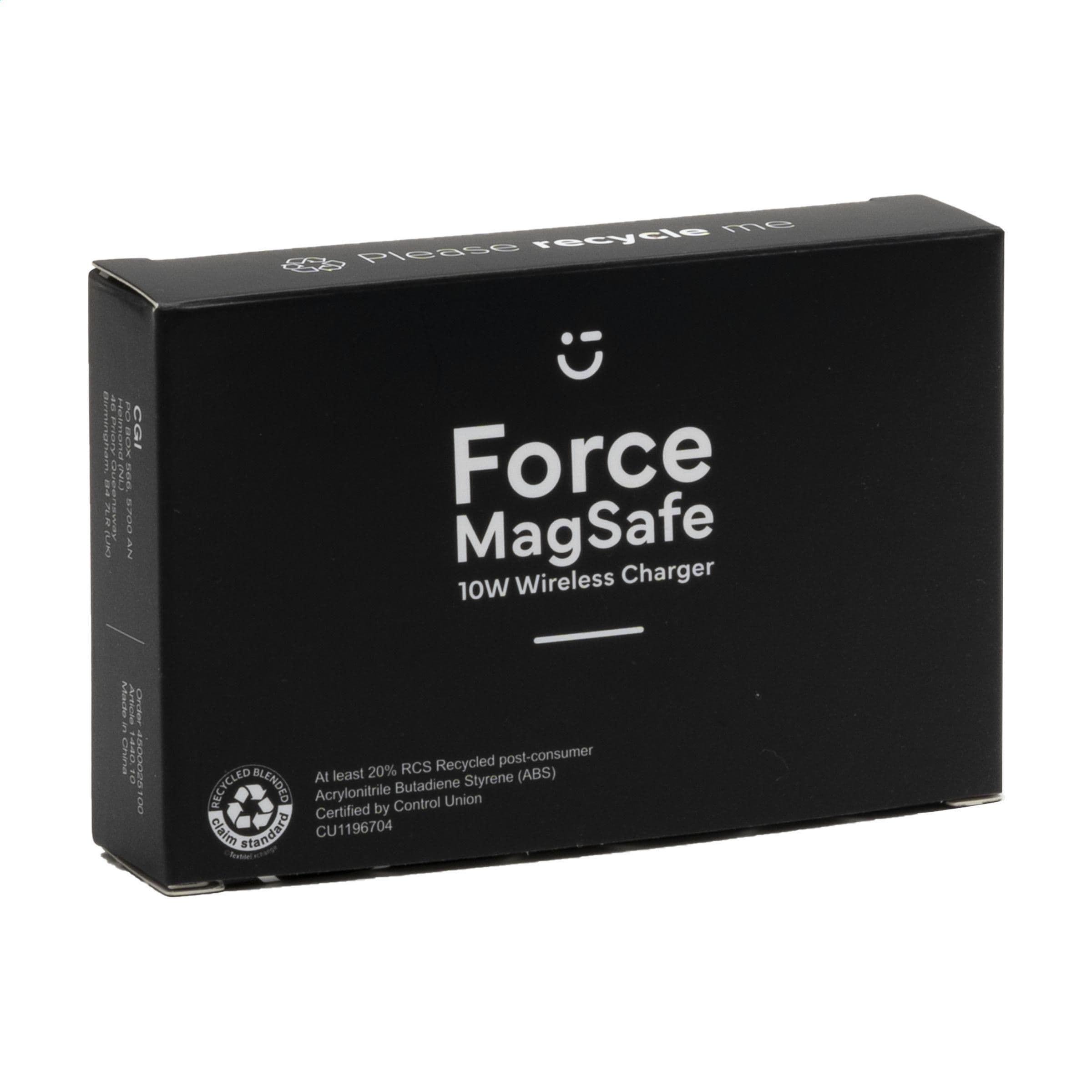 Chargeur sans fil Force MagSafe 10W RCS recyclé en situation