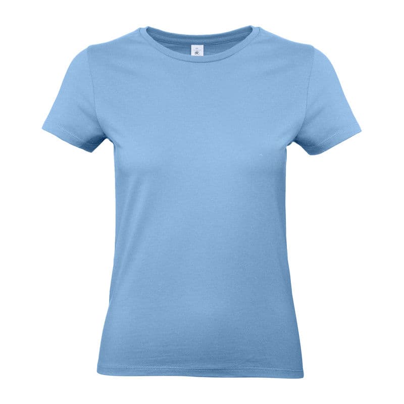 B&C #E190 /WOMEN T-SHIRT coloris Bleu ciel