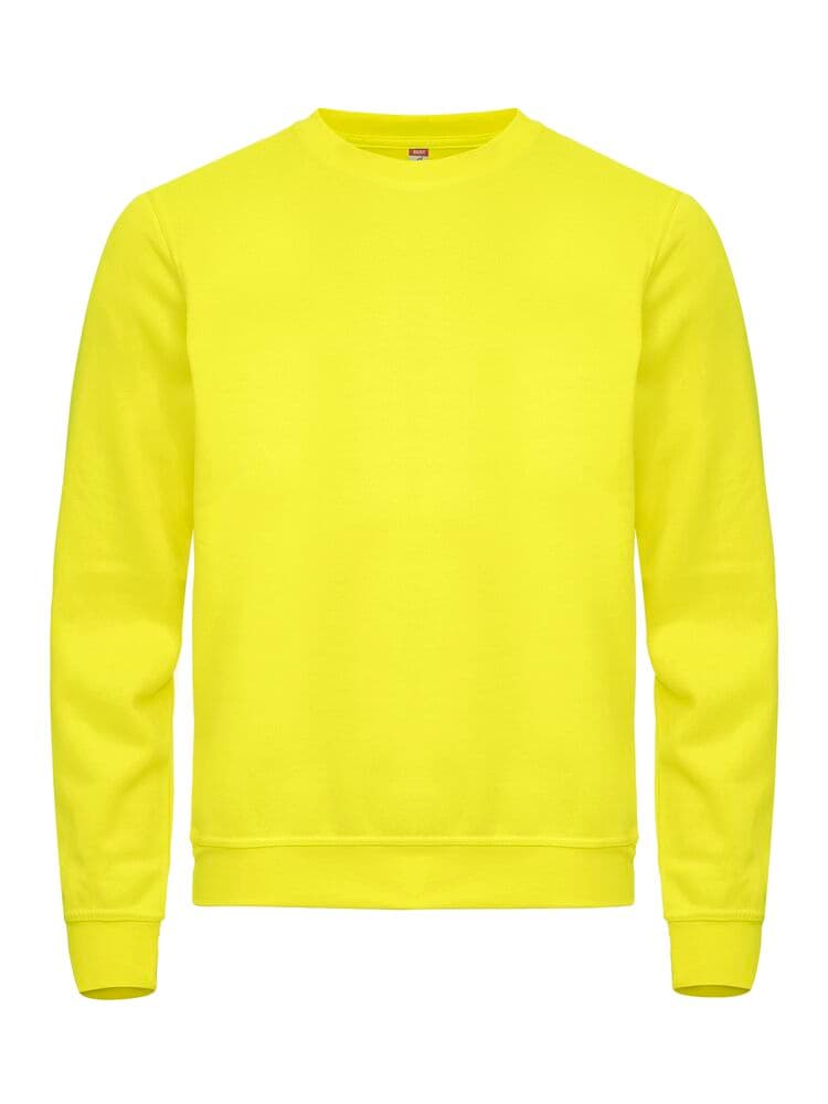 Clique Basic Roundneck coloris Jaune haute visibilité