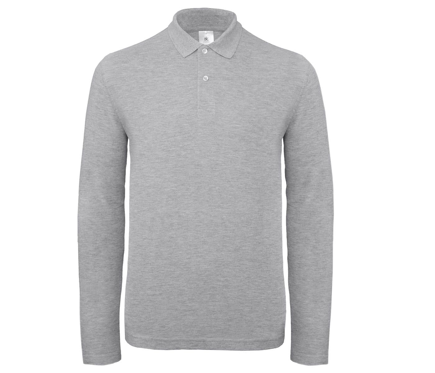 POLO ID 001 LSL MEN coloris Gris chiné