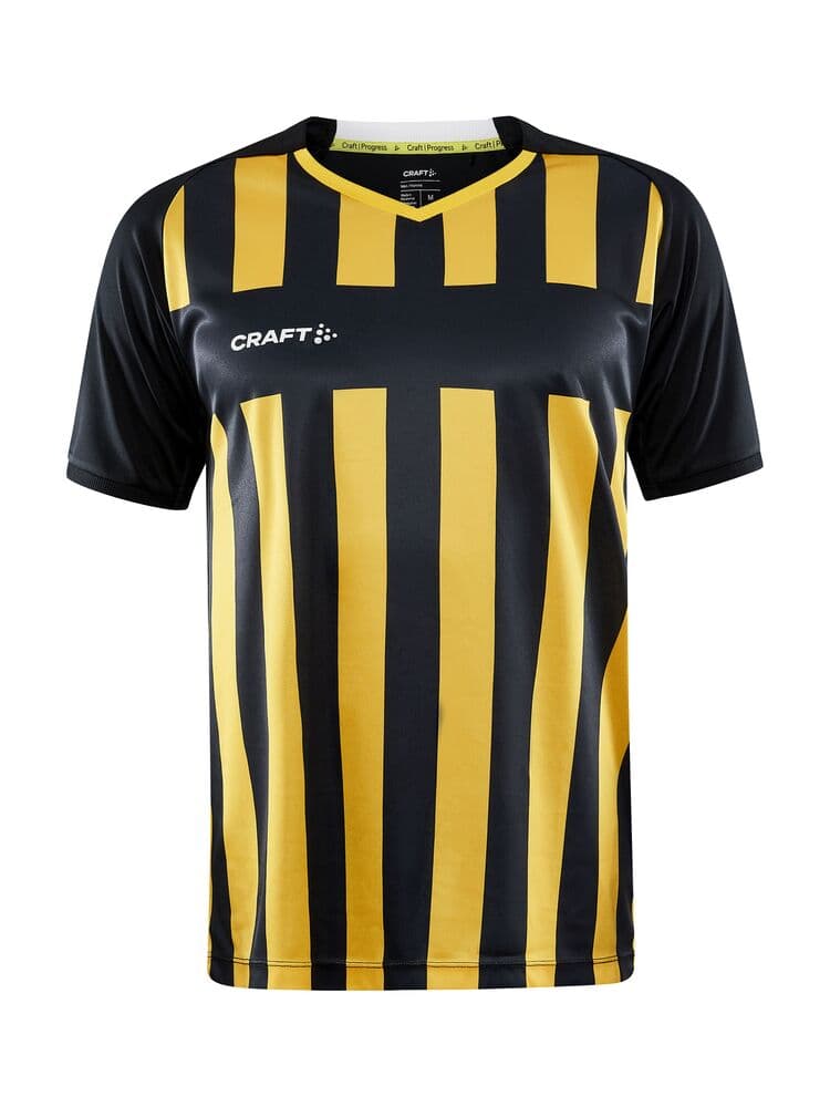 Craft Progress 2.0 stripe jersey m coloris Noir / Jaune