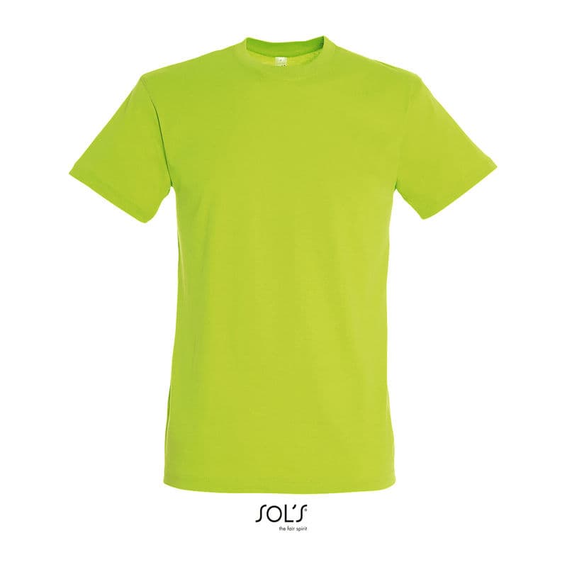 SOL'S REGENT UNISEX ROUND COLLAR T-SHIRT coloris Vert pomme