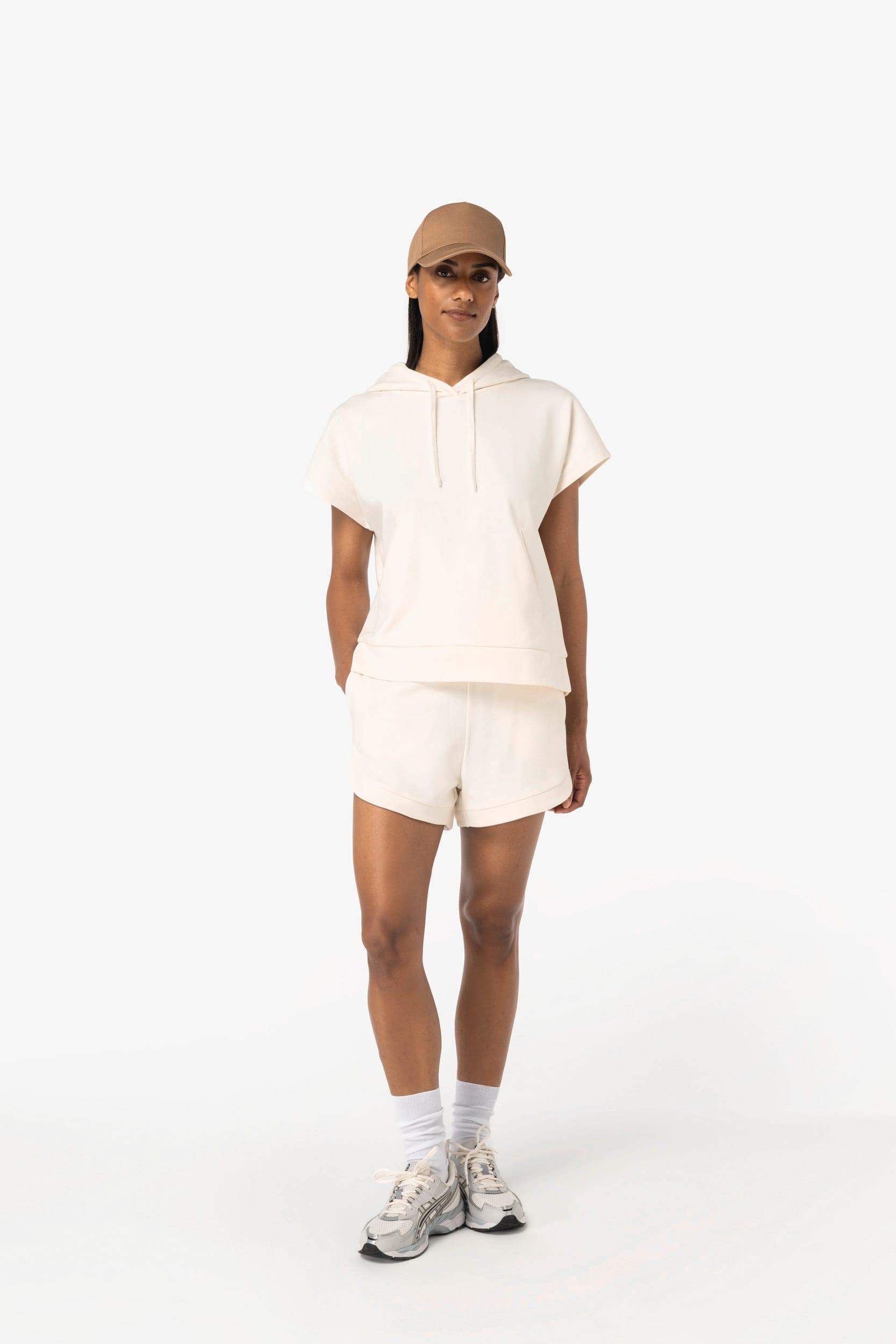 Short écoresponsable French Terry femme en situation