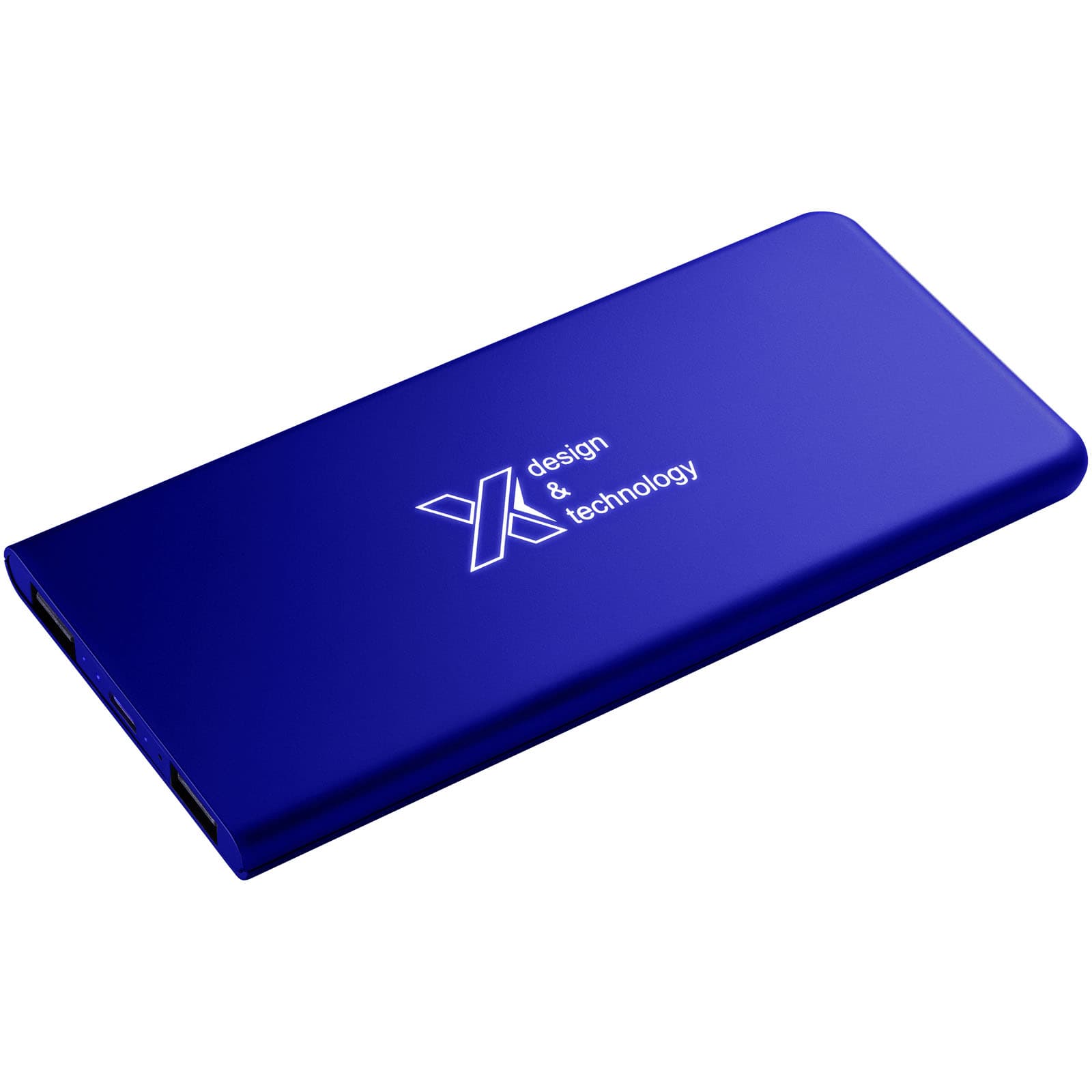 Batterie de secours lumineuse 5000 mAh SCX.design P15 coloris Bleu réfléchissant