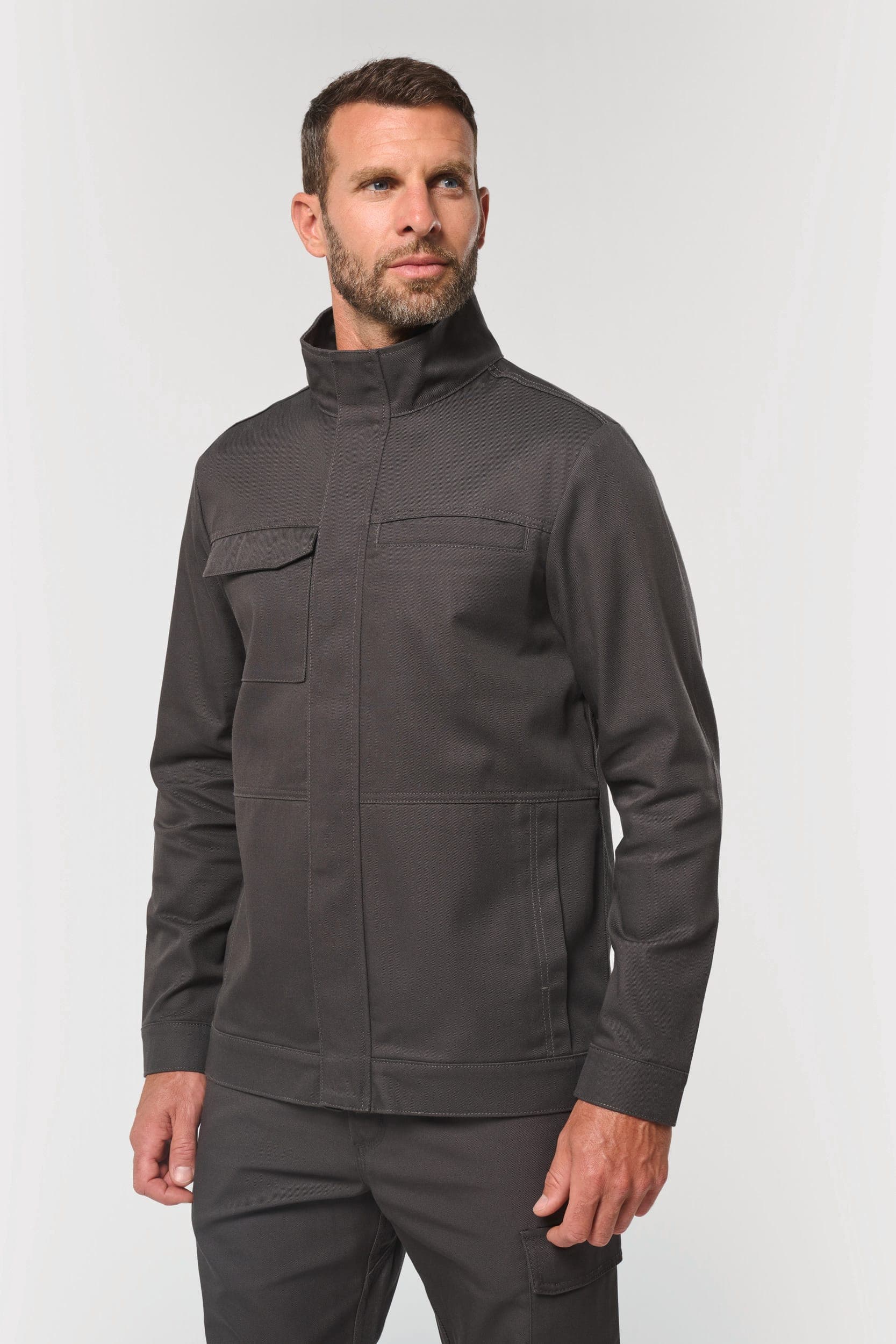 Veste de travail sans métal unisexe en situation