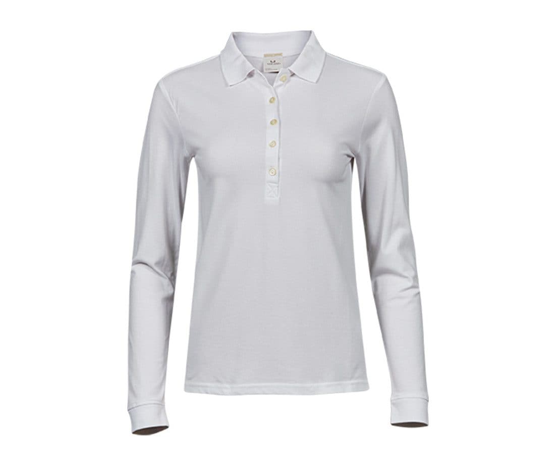 LADIES LUXURY STRETCH LONG SLEEVE POLO