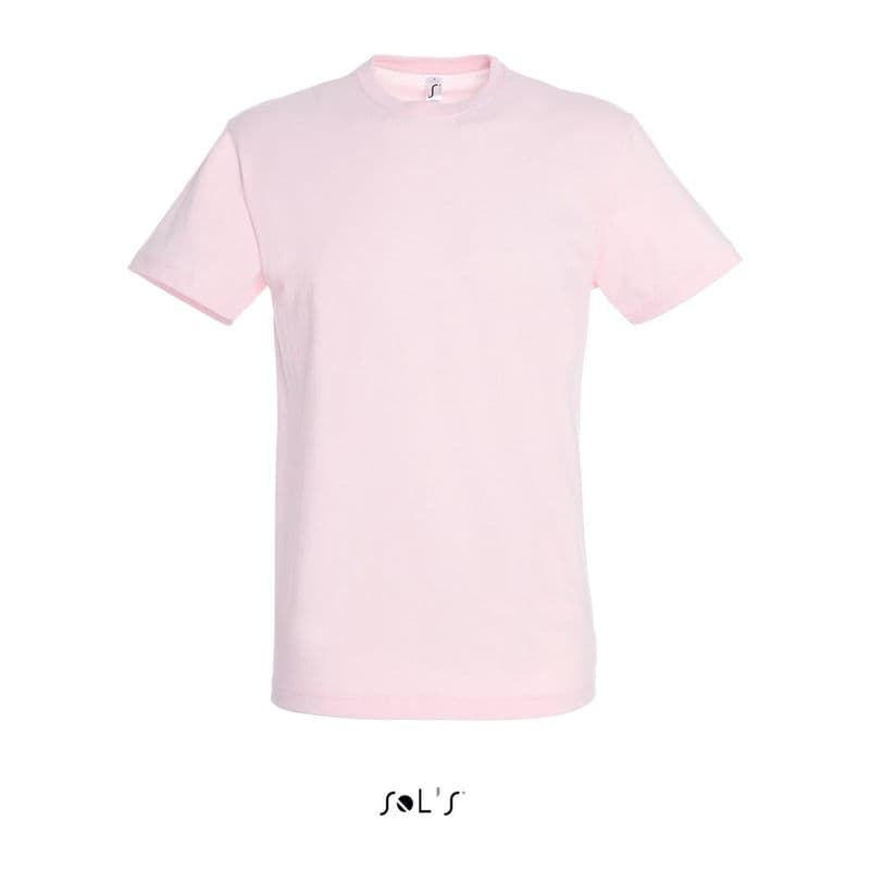 SOL'S REGENT UNISEX ROUND COLLAR T-SHIRT coloris Rose pâle