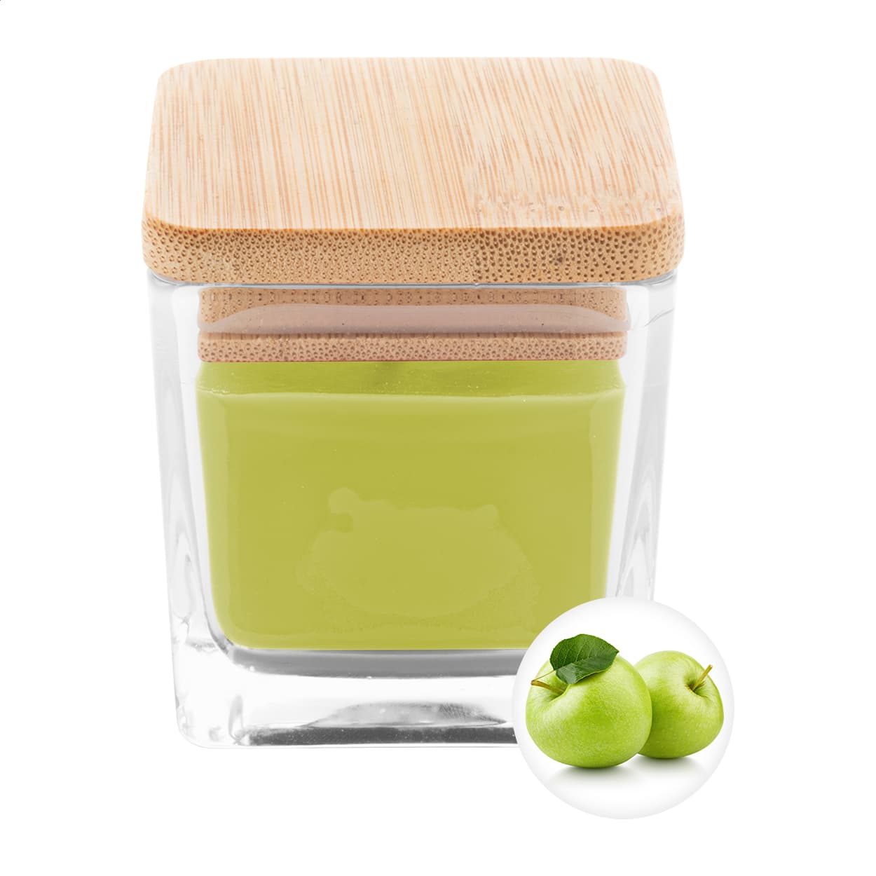 Bougie, pomme verte coloris Vert
