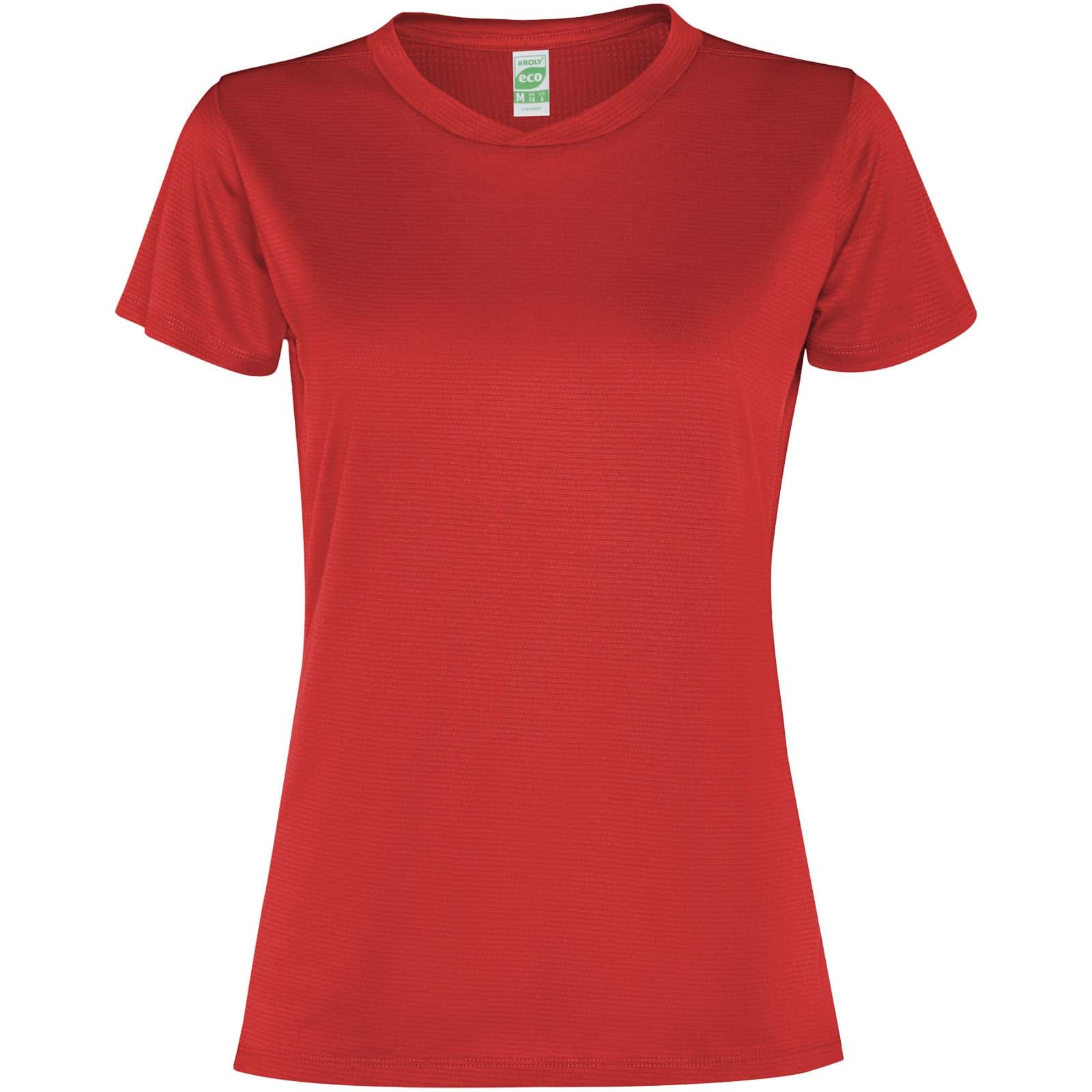 T-shirt de sport de 100 g/m² Slam à manches courtes pour femme coloris Rouge