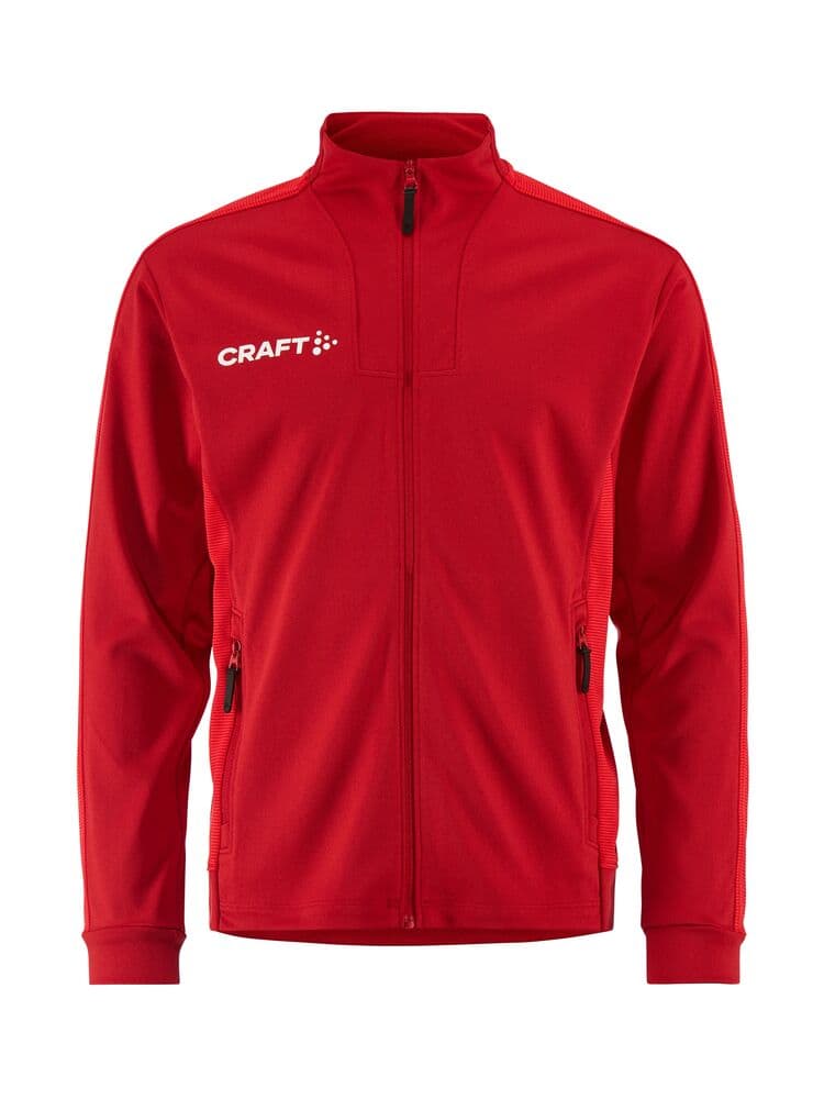 Craft Evolve 2.0 contrast full zip jacket jr coloris Rouge