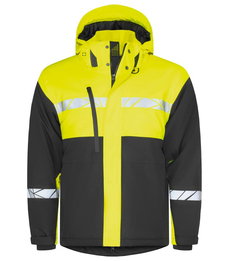 7413 VESTE SOFTSHELL DOUBLÉE coloris Noir / Jaune