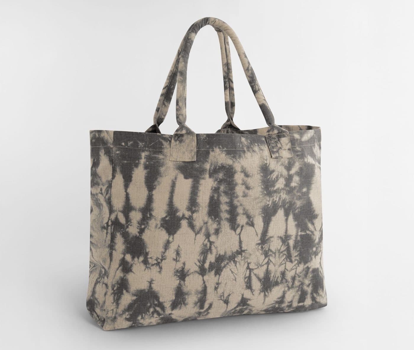 TIE DYE CANVAS TOTE BAG coloris Noir sable tie & dye