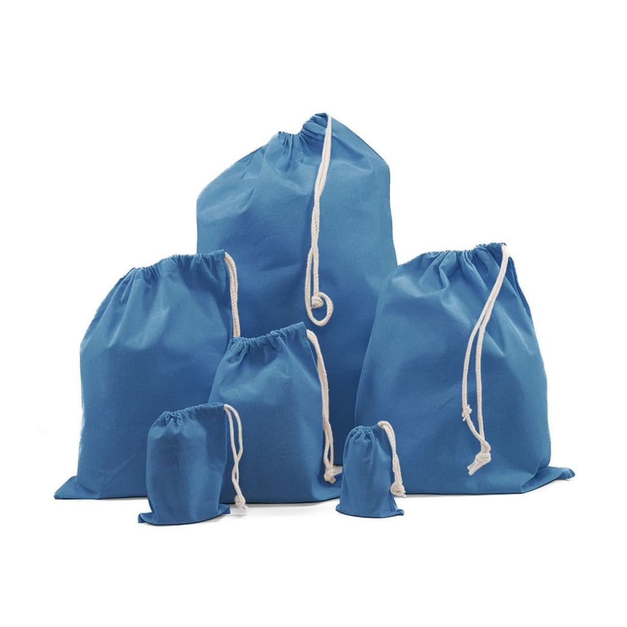 RECYCLED COTTON BAG coloris Bleu atoll chiné