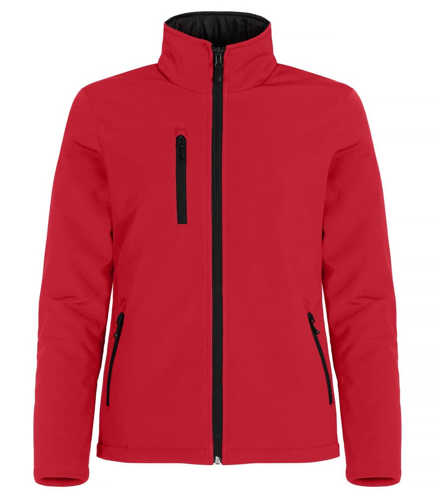 Clique Padded Softshell Jacket Women coloris Rouge