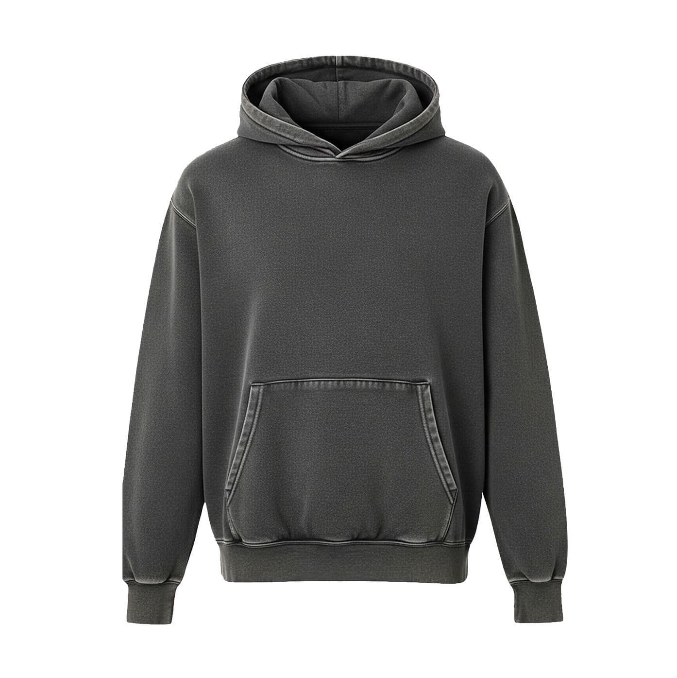 ORGANIC COTTON HOODED coloris Gris vintage