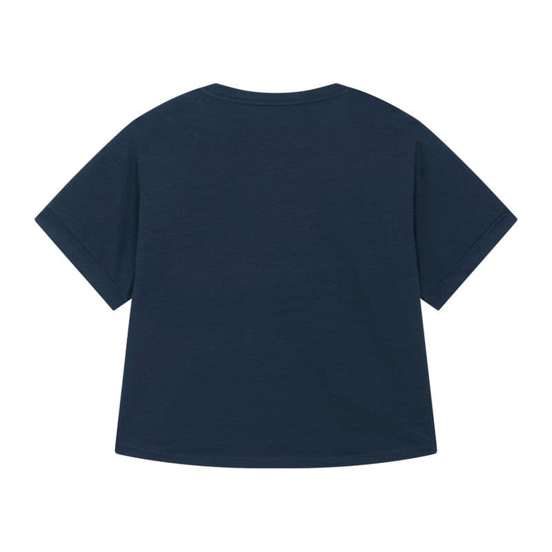 Stella Collider women's rolled sleeve t-shirt coloris Bleu marine