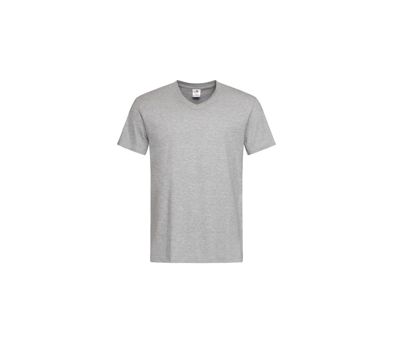 CLASSIC-T V-NECK coloris Gris chiné