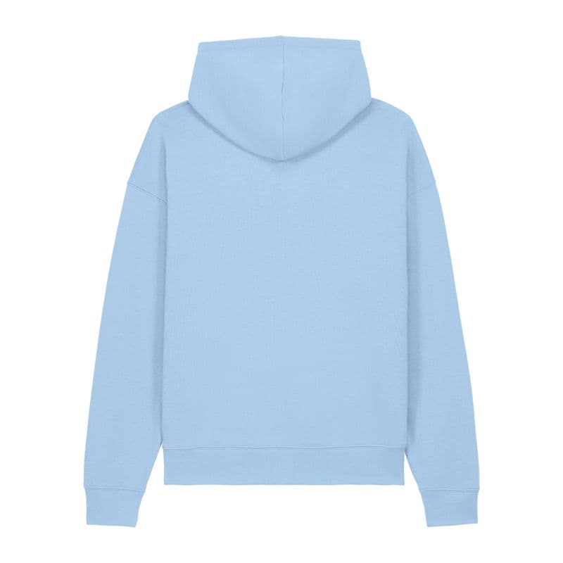 The iconic mid-light relaxed hoodie sweatshirt coloris Bleu Soul