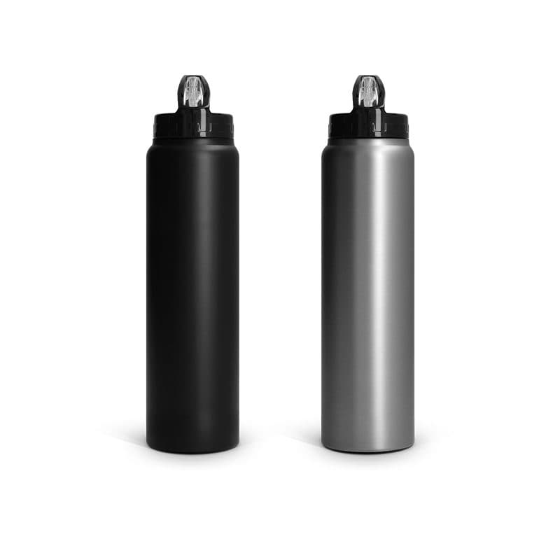 BOUTEILLE GOURDE 1 L INOX AVEC PAILLE en situation