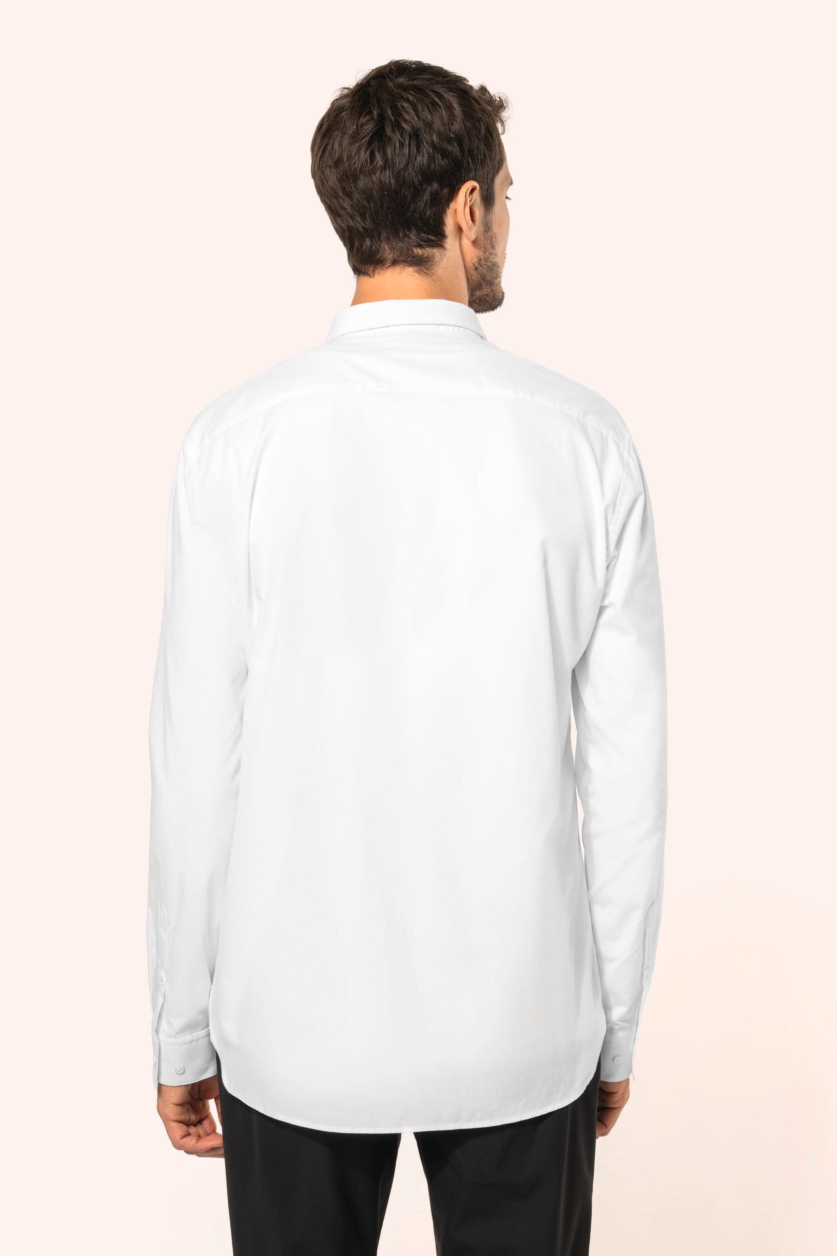 Chemise popeline manches longues homme en situation