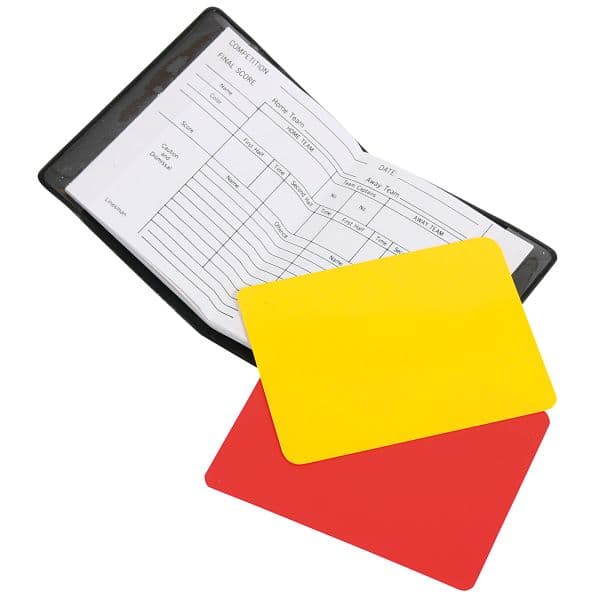 Ensemble cartons arbitre