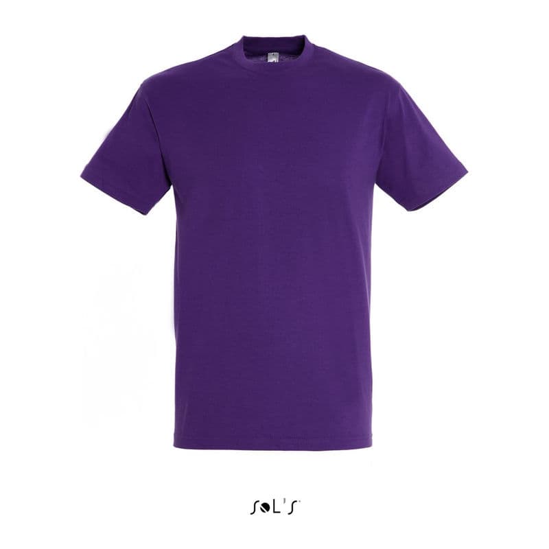 SOL'S REGENT UNISEX ROUND COLLAR T-SHIRT coloris Violet foncé