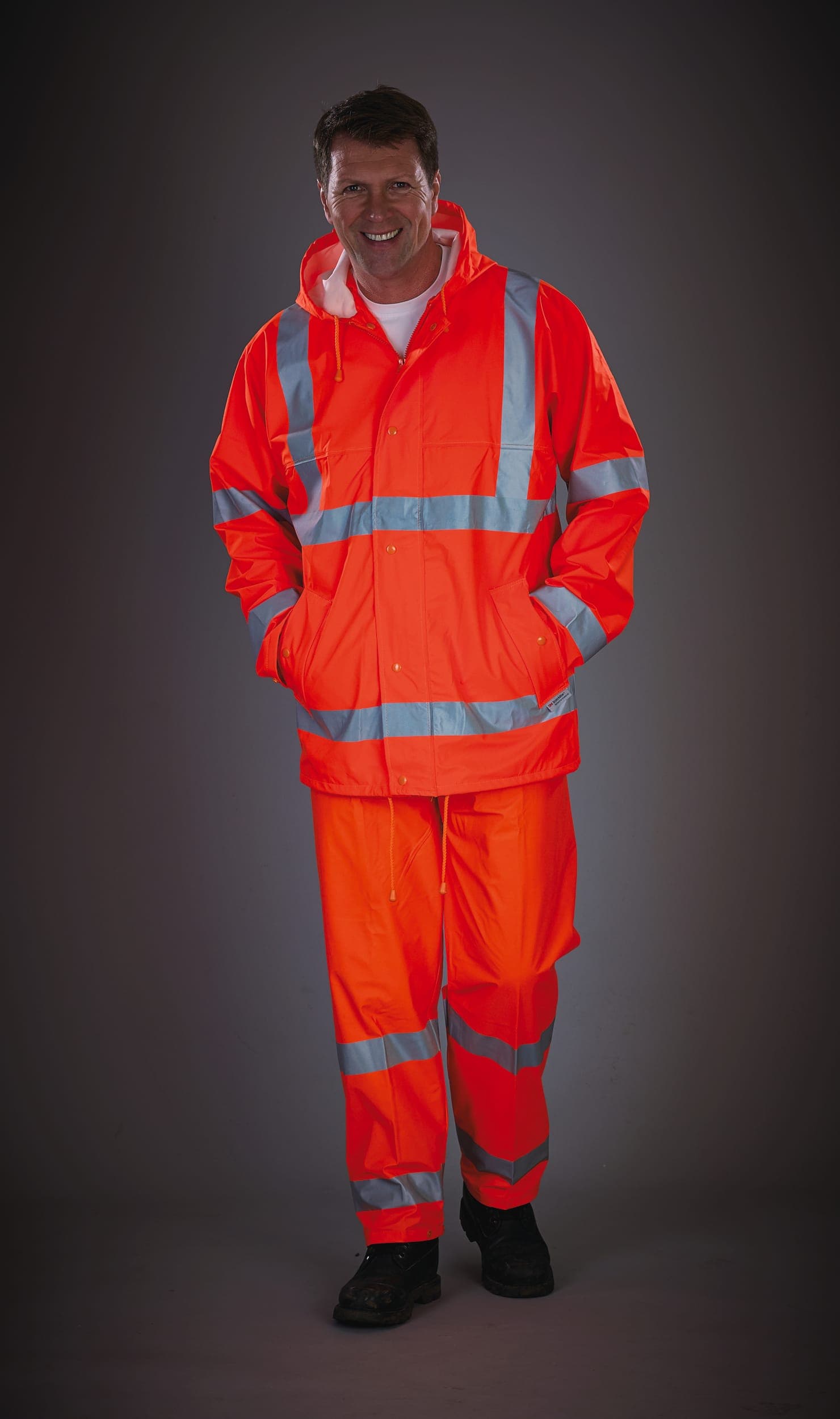 Pantalon de pluie respirant Hi-Vis Soft Flex en situation
