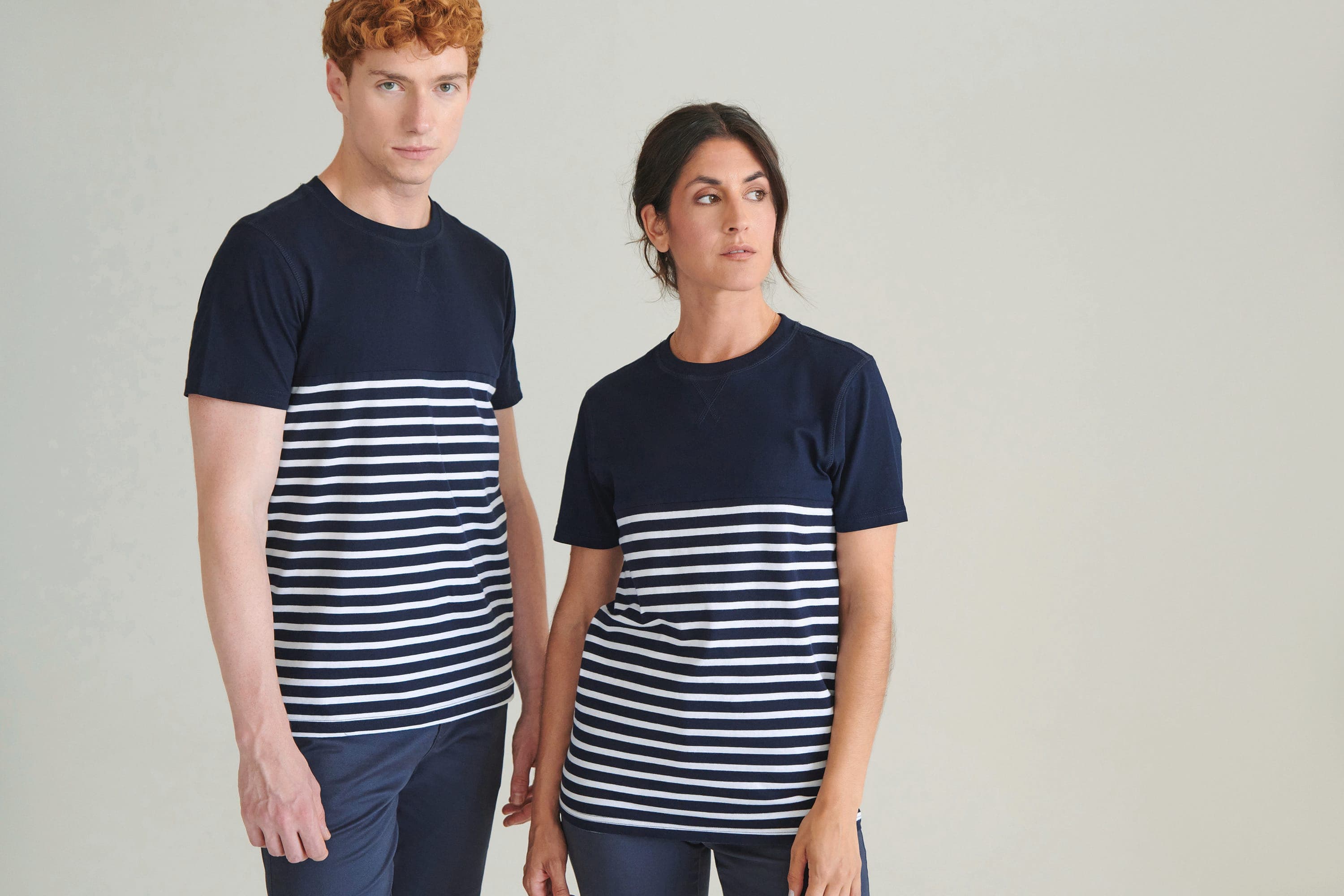 T-shirt breton à manches courtes en situation