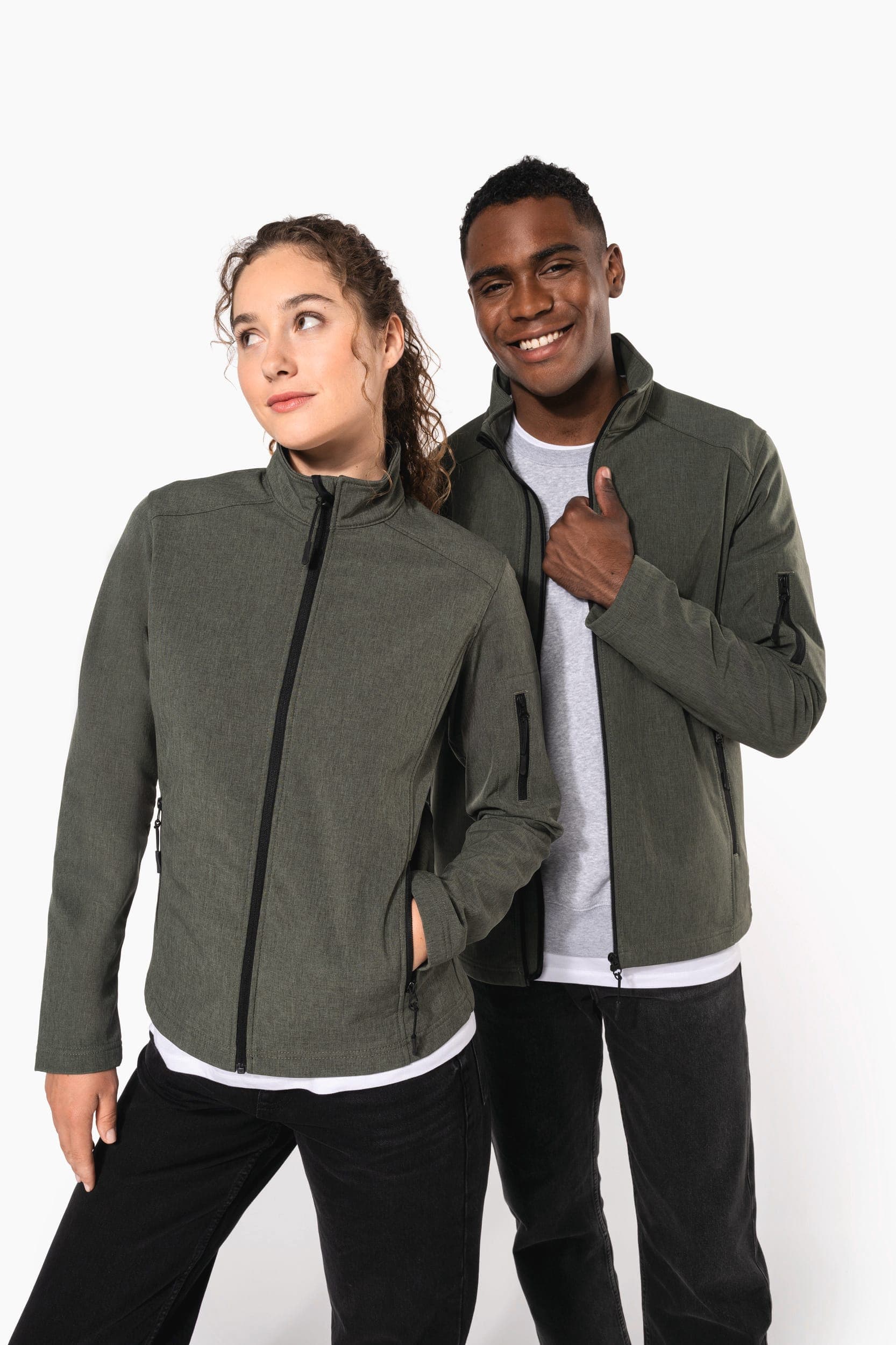 Veste softshell femme en situation