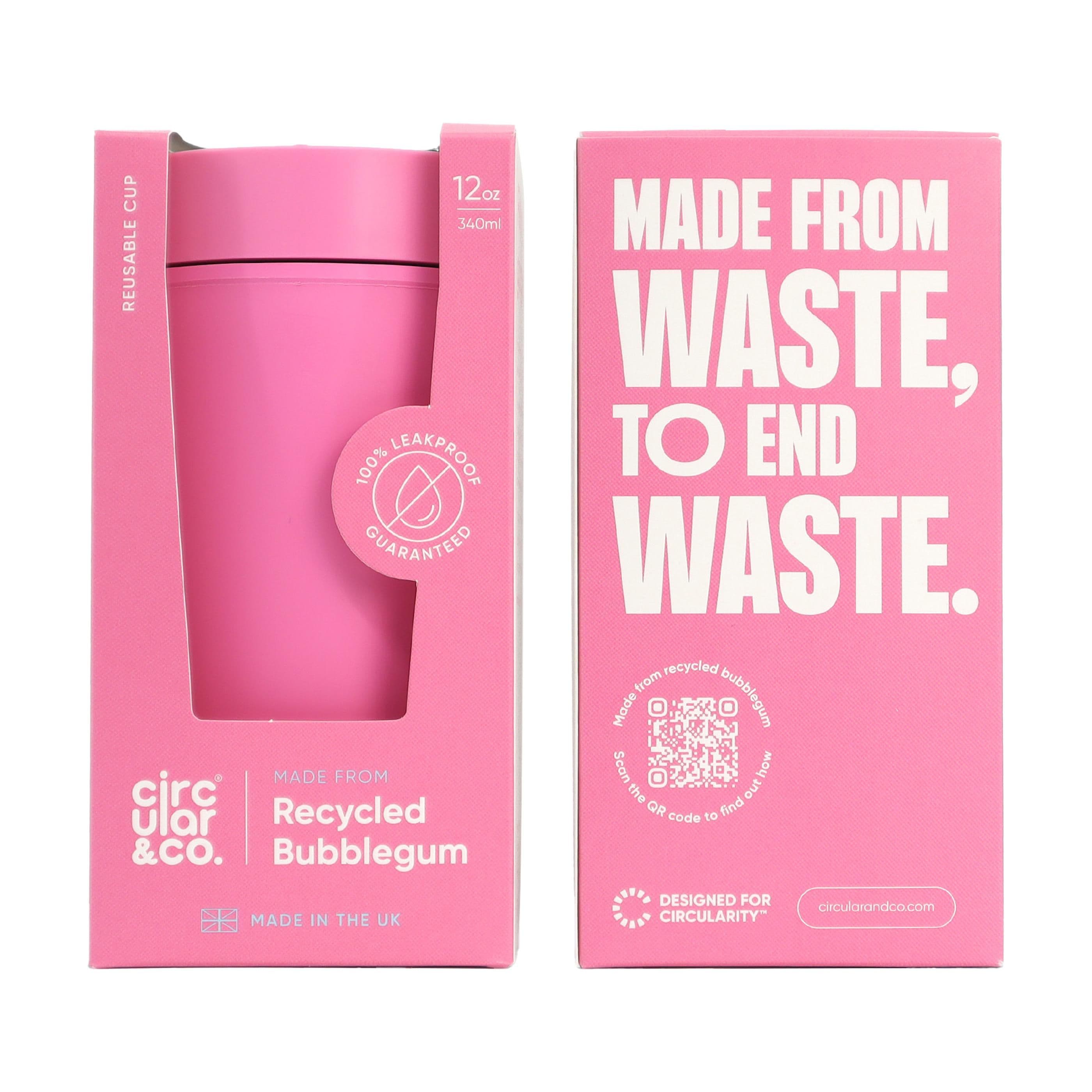Mug Circular&Co Bubblegum café recyclé 340 ml en situation