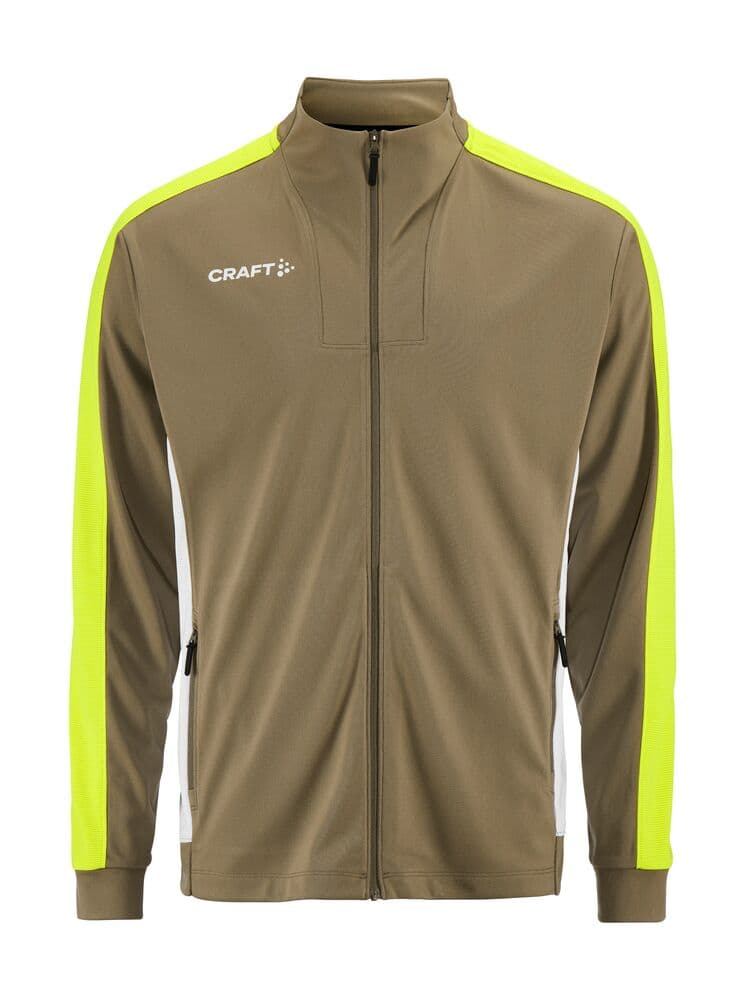 Craft Evolve 2.0 contrast full zip jacket m coloris Beige / Jaune
