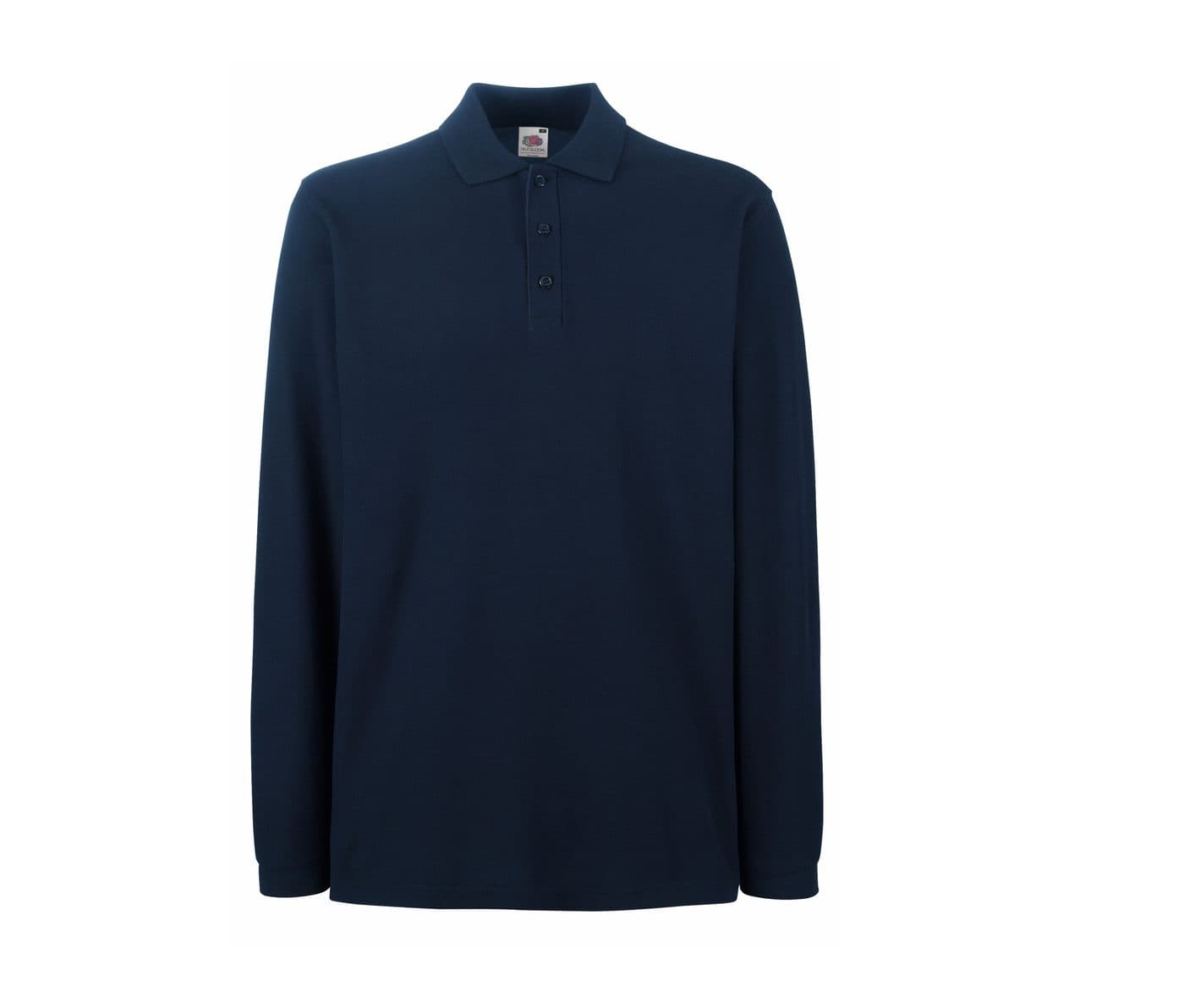 PREMIUM LONG SLEEVE POLO coloris Marine profond