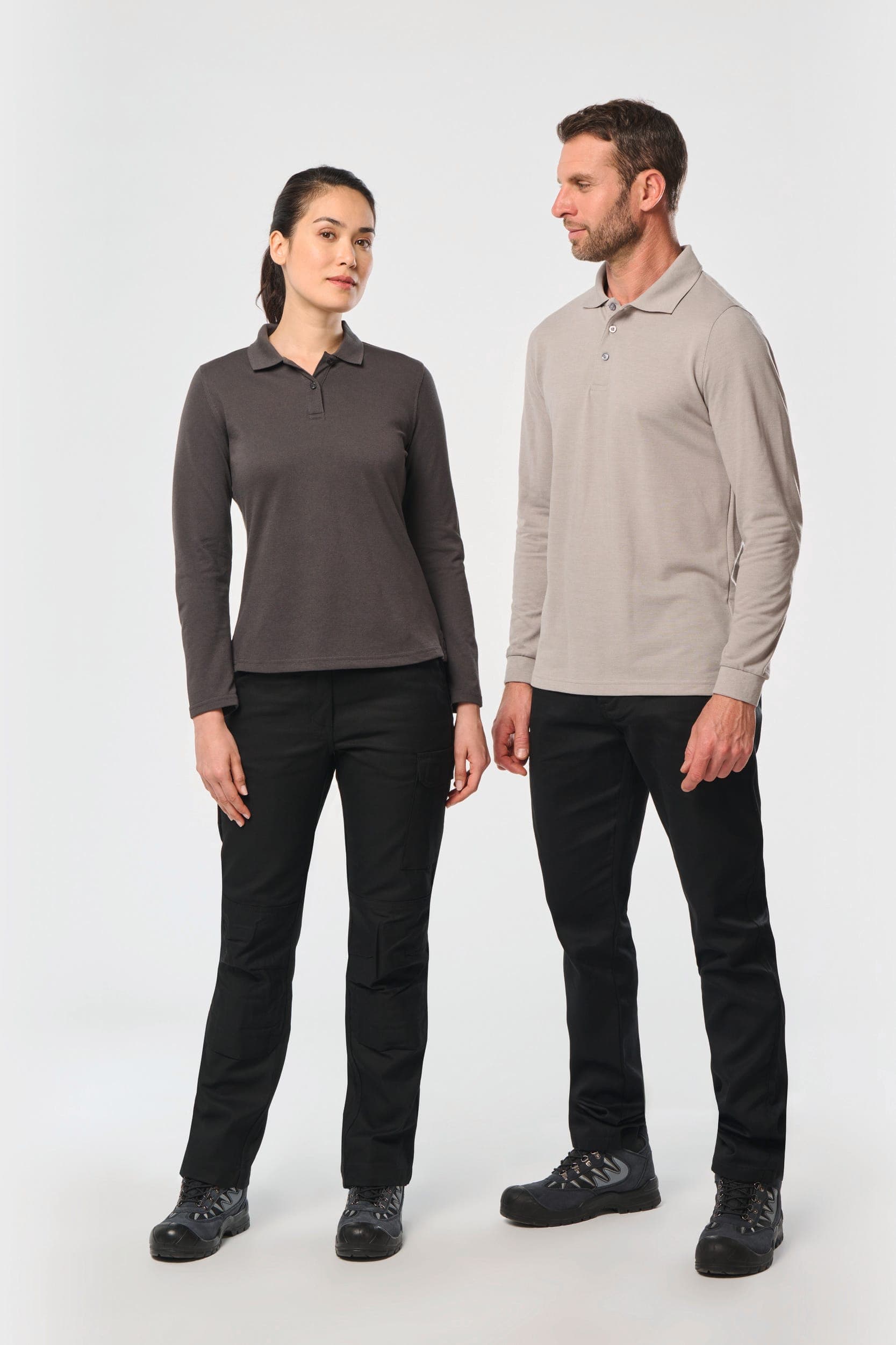 Polo manches longues homme en situation