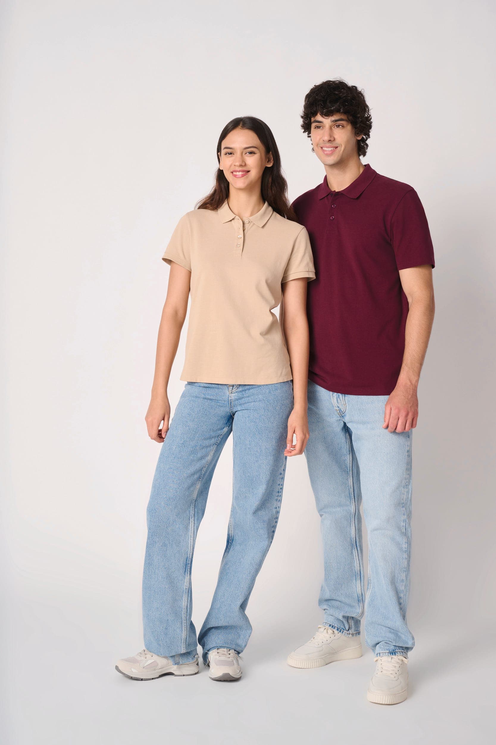 Polo piqué femme en situation