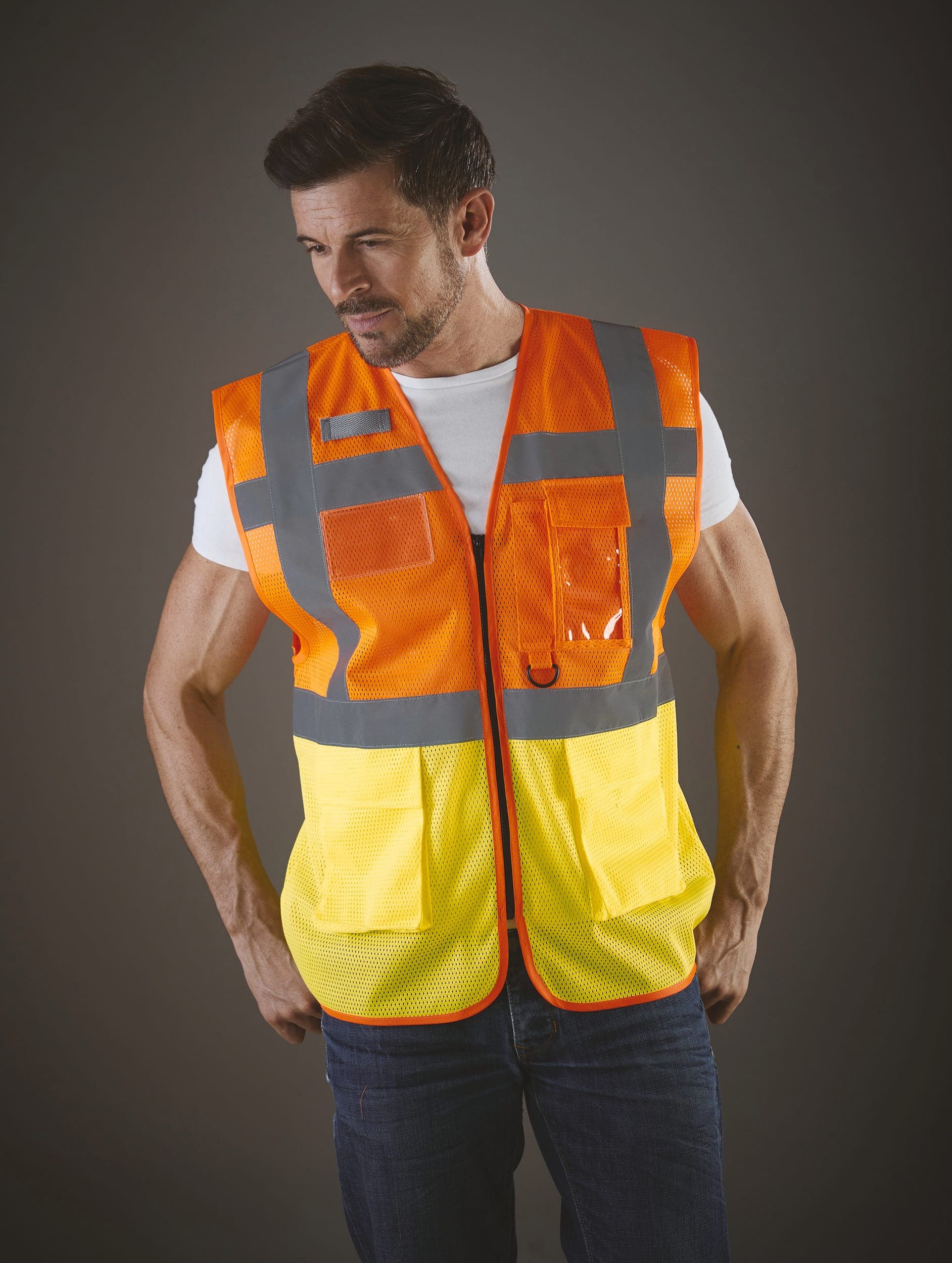 Gilet haute visibilité Top Cool "Management" en situation