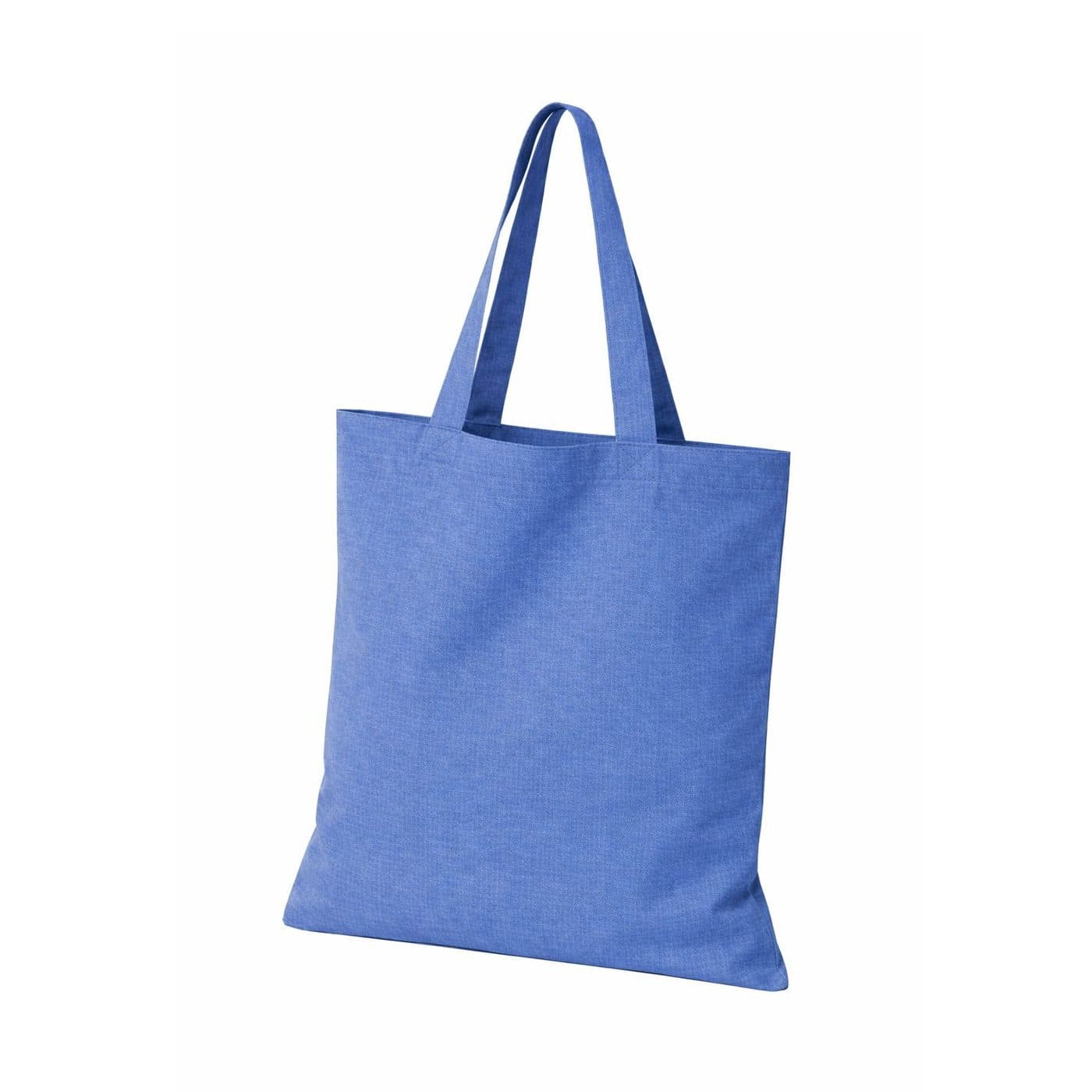 RECYCLED COTTON TOTE BAG coloris Bleu roi chiné